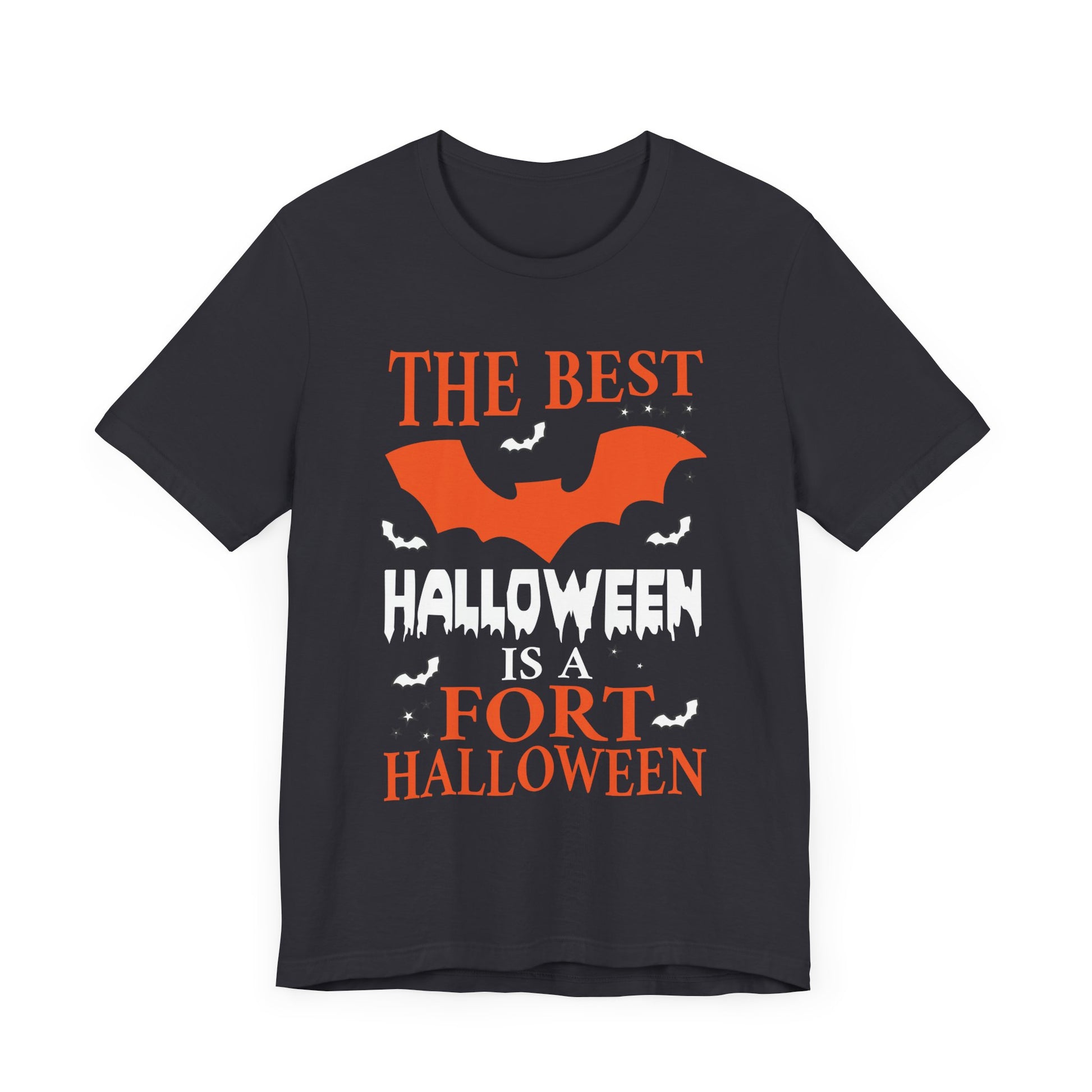 Best Halloween is a Fort Halloween Camping Spooky Pumpkin Unisex Jersey Short Sleeve Tee