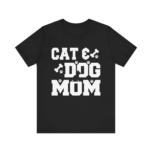 Paw-some Pet Mom Tee - Perfect for Cat & Dog Lovers, Animal Rescue Events, Gift for Pet Owners, Humor, Casual Wear