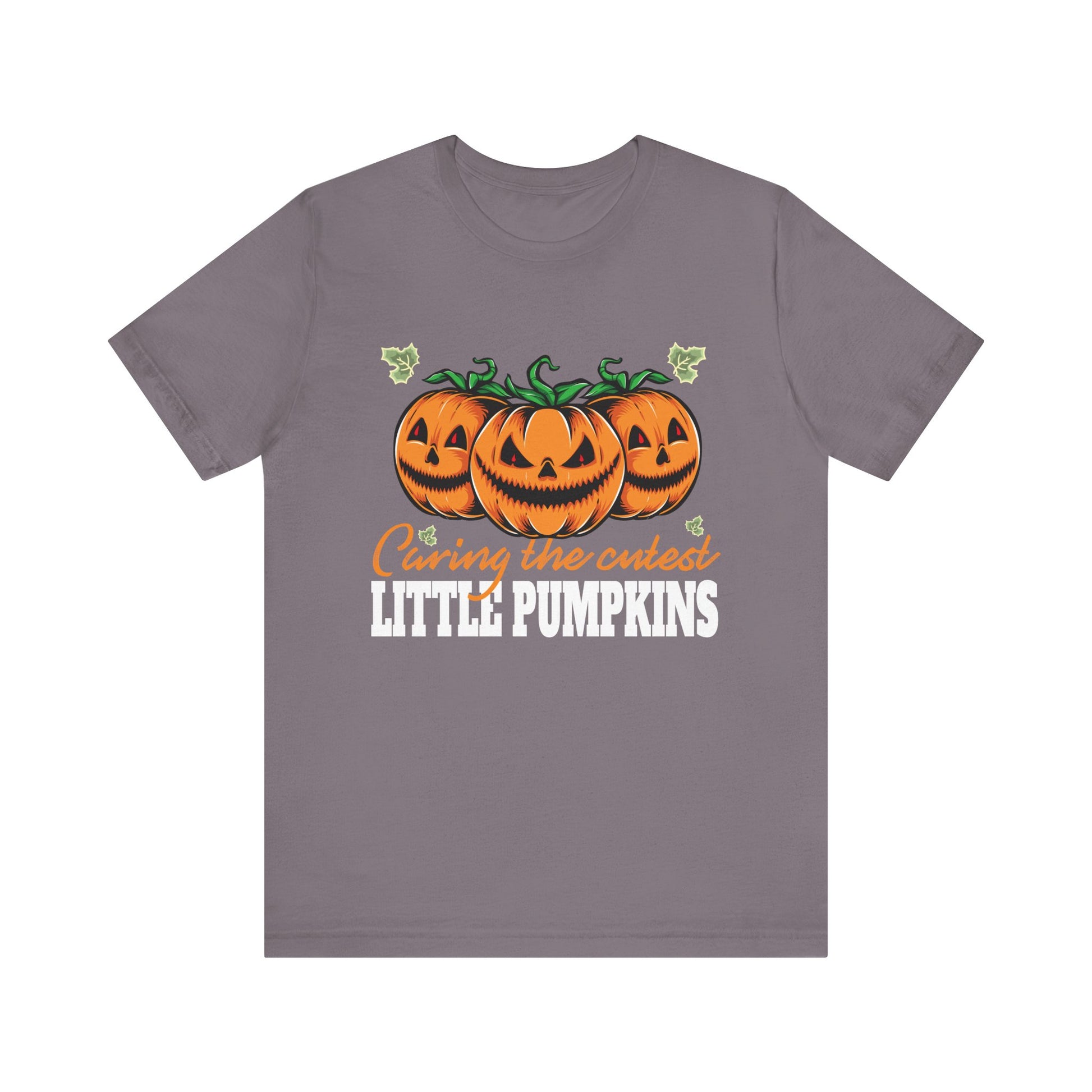 Cute Caring For the Cutest Little Pumpkins Nurse Halloween T-Shirt Unisex Tee
