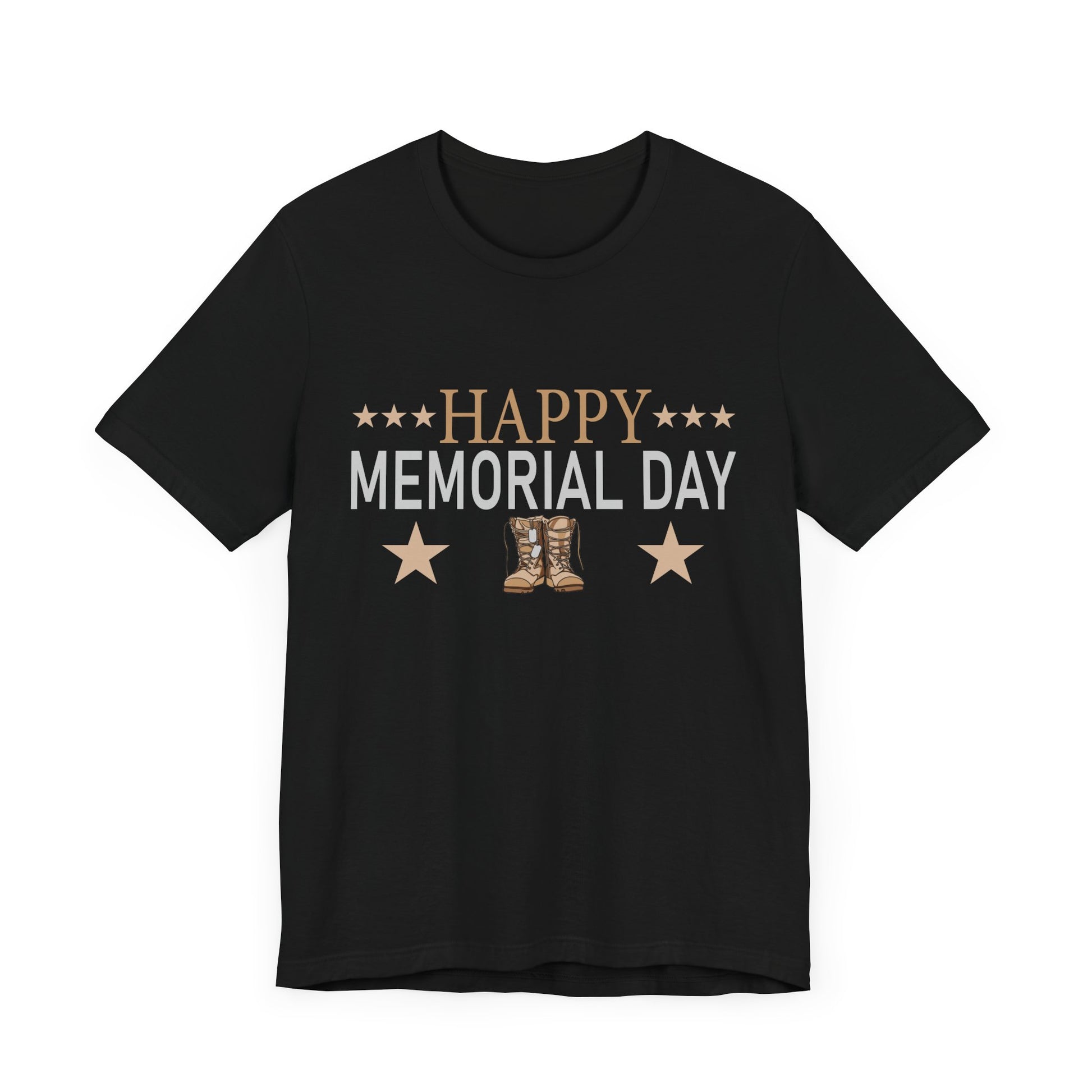 Happy Memorial Day Unisex Tee - Comfy Jersey Shirt for Celebrating Heroes