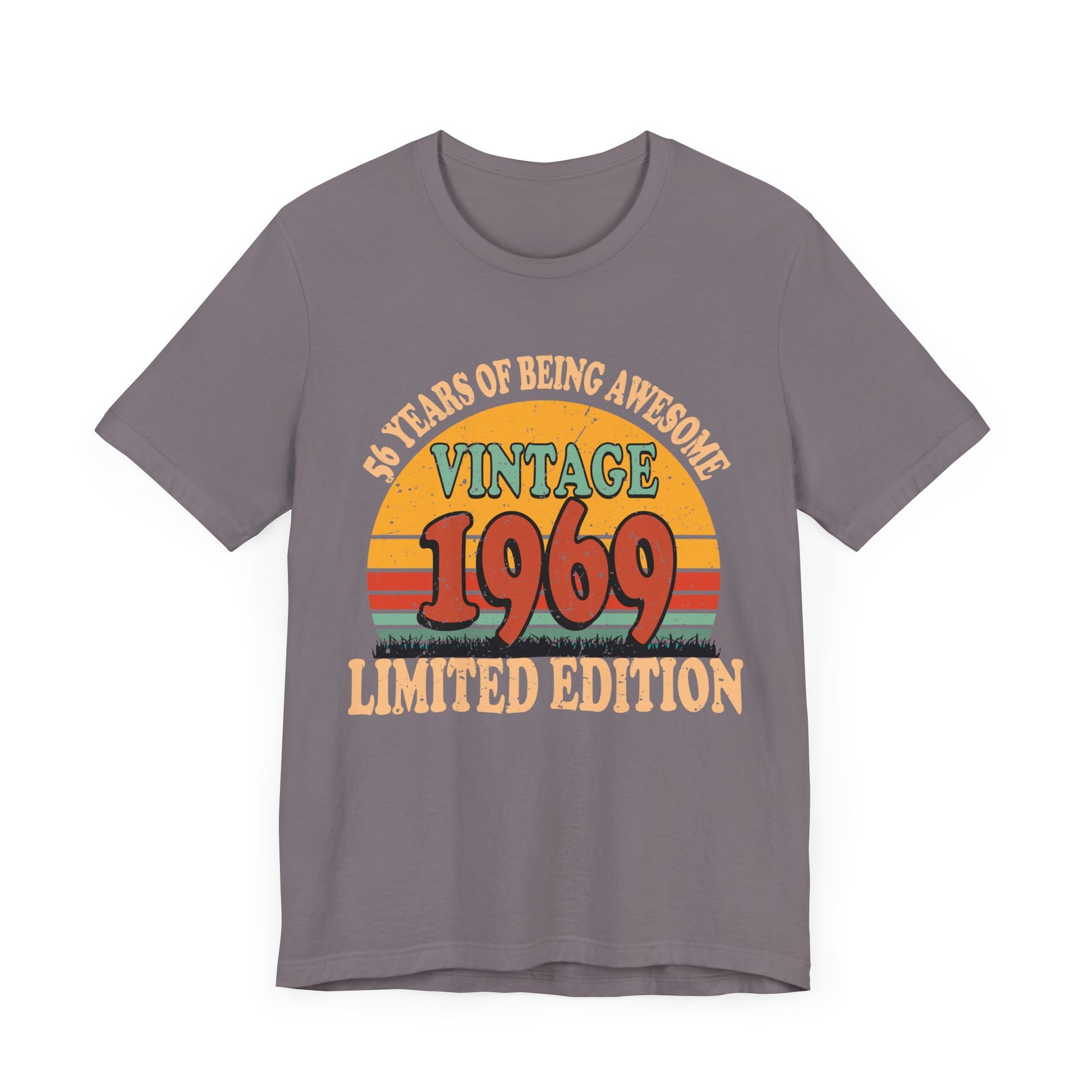 Turning 56 Birthday Decorations Men 56th BDay 1969 Birthday T-Shirt Unisex Jersey Short Sleeve Tee