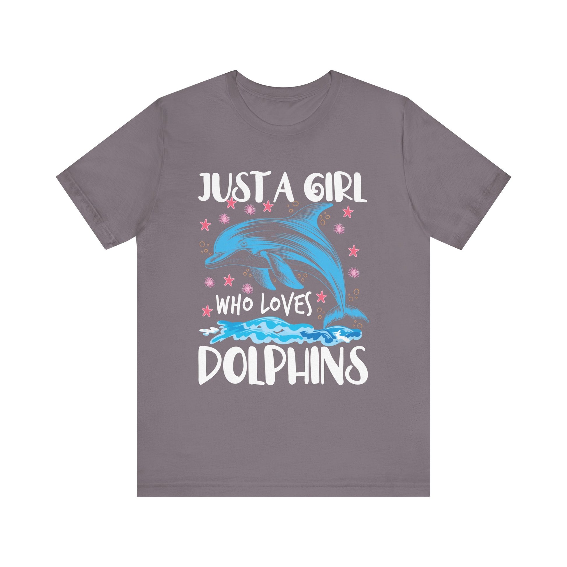 Just A Girl Who Loves Dolphins T-Shirt Unisex Jersey Short Sleeve Tee