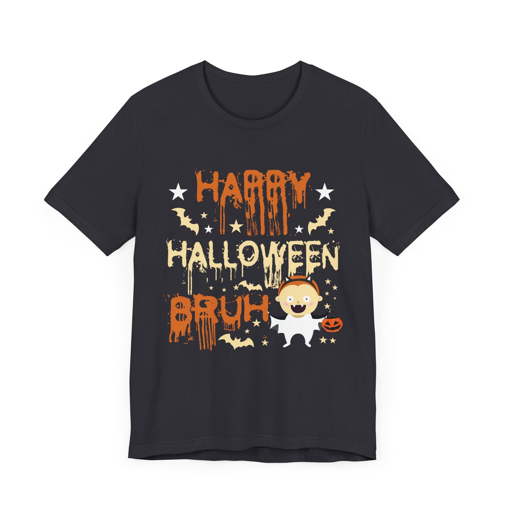 Funny Halloween Unisex T-Shirt - 'Happy Halloween Bruh' Design