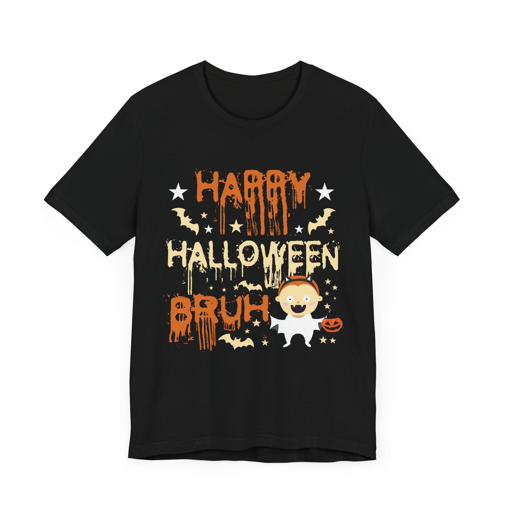 Funny Halloween Unisex T-Shirt - 'Happy Halloween Bruh' Design