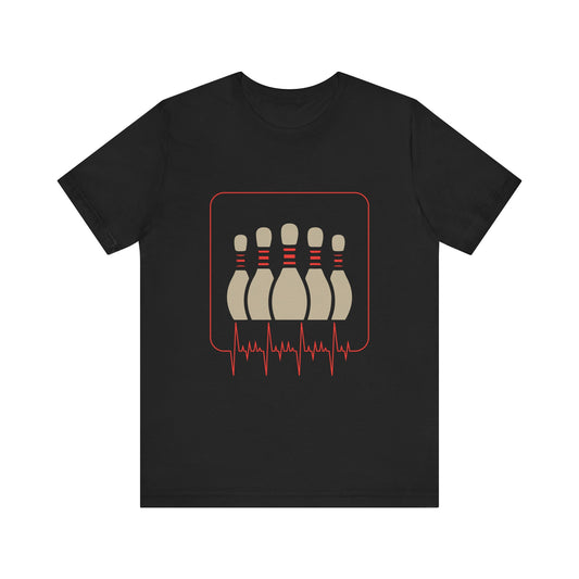 Bowling Vibes Unisex Short Sleeve Tee - Casual Graphic T-Shirt