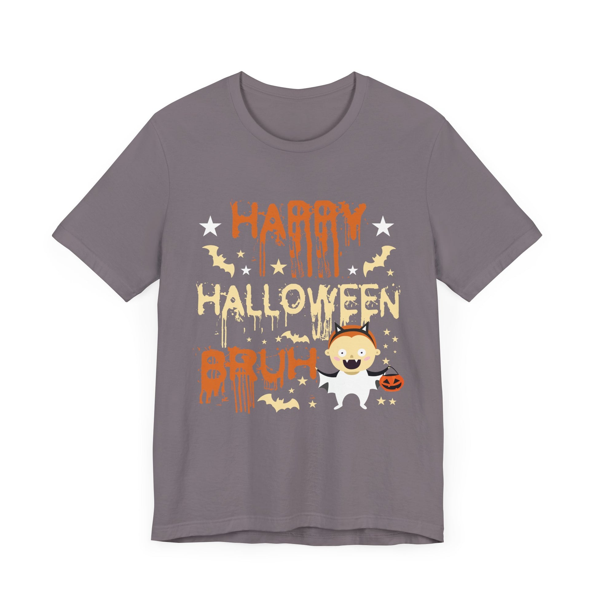 Funny Halloween Unisex T-Shirt - 'Happy Halloween Bruh' Design