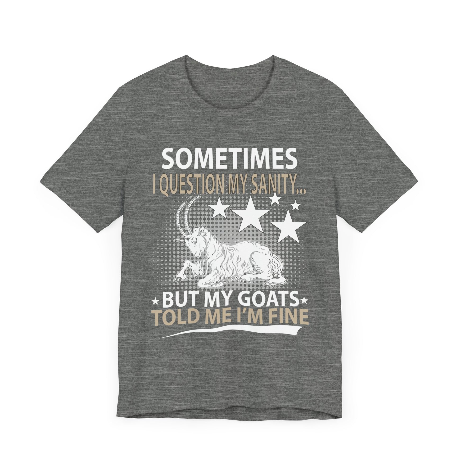 Funny Goat Theme Tee, Quirky Animal Lover Shirt, Gift for Goat Owners, Humor Tee, Perfect for Birthdays