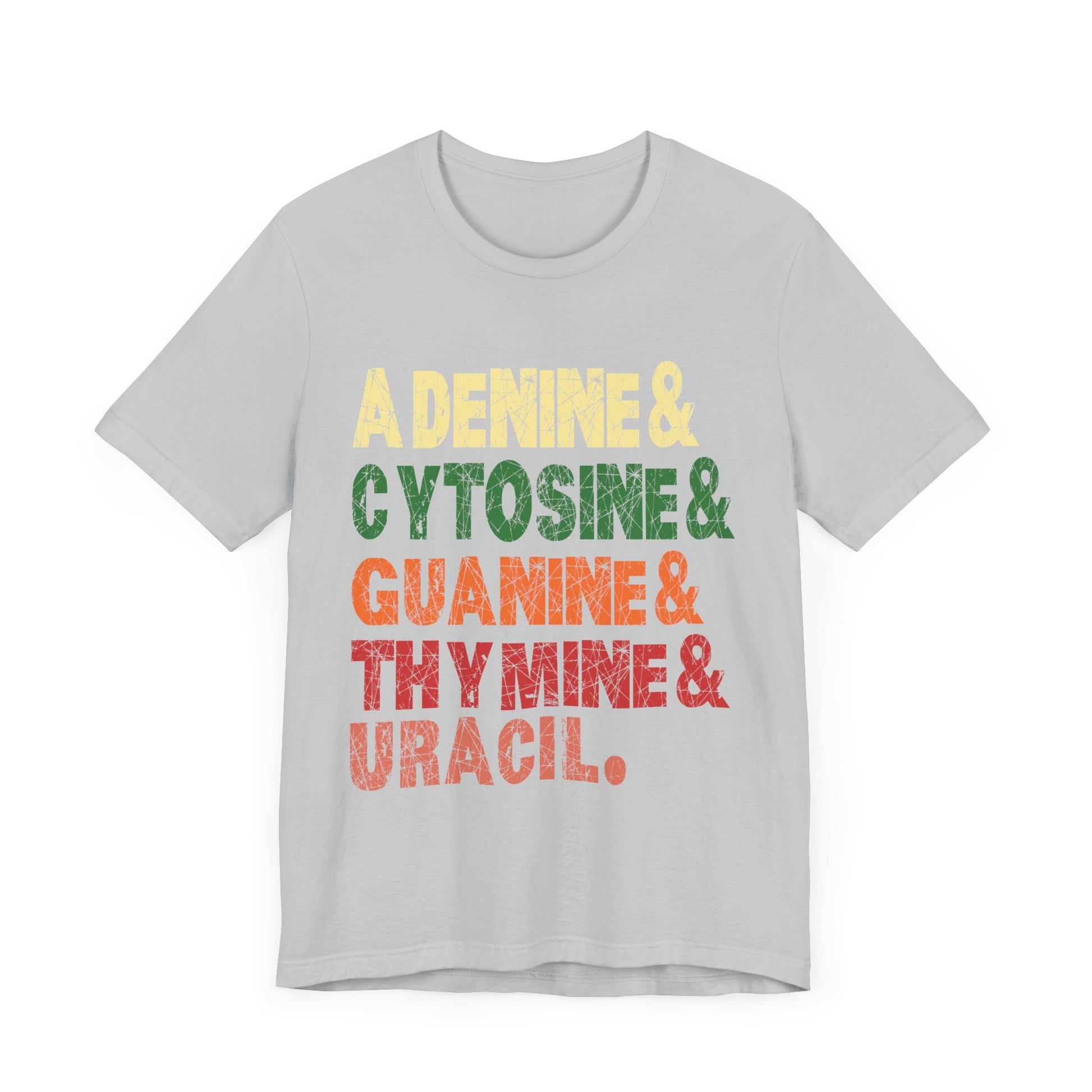 Nucleobases Biology Teacher DNA Biologist  Unisex Jersey Short Sleeve Tee