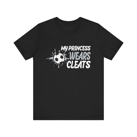 Soccer Princess Tee, Youth Soccer Shirt, Unisex Sports T-Shirt, Cute Sportswear for Girls, Gift for Soccer Fans, Kids Athletic Top