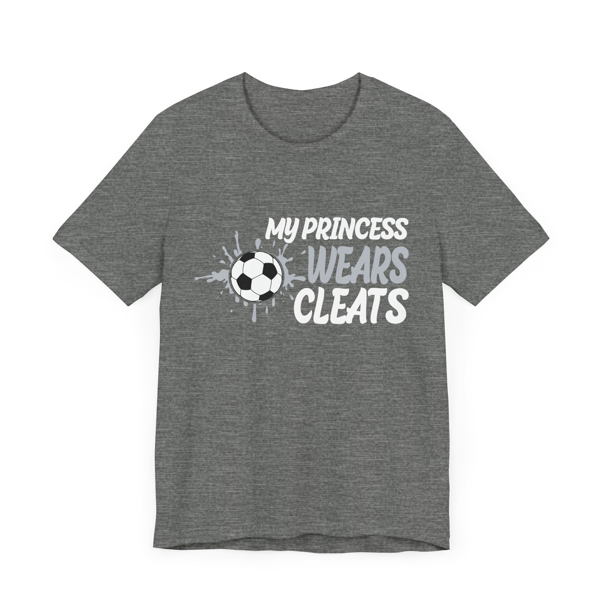 Soccer Princess Tee, Youth Soccer Shirt, Unisex Sports T-Shirt, Cute Sportswear for Girls, Gift for Soccer Fans, Kids Athletic Top