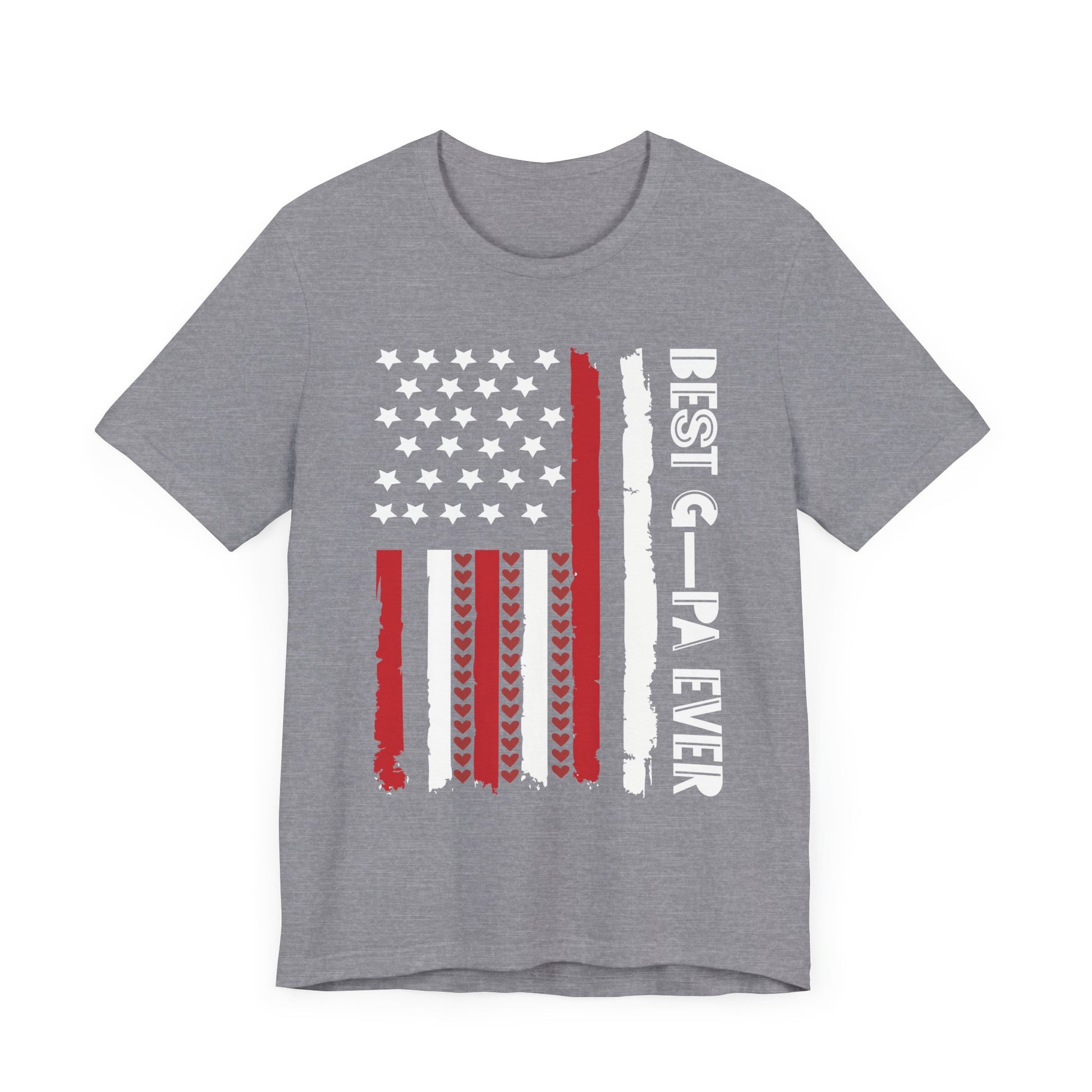 Patriotic Unisex Jersey Tee - 'Best Grandpa Ever' Design