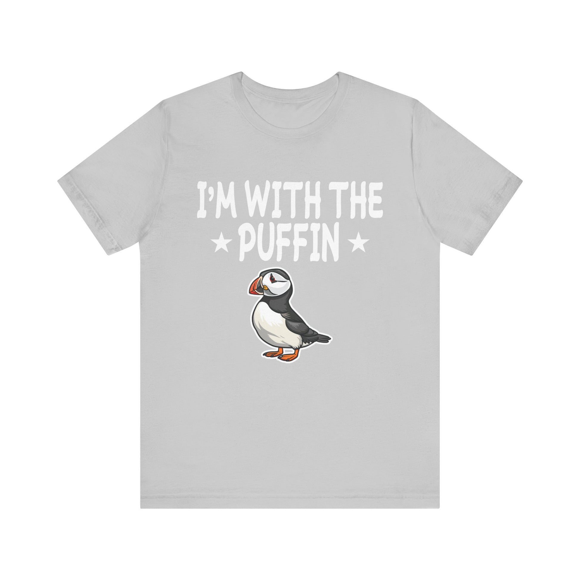 I'm With The Puffin Unisex Short Sleeve Tee - Funny Animal Graphic T-Shirt
