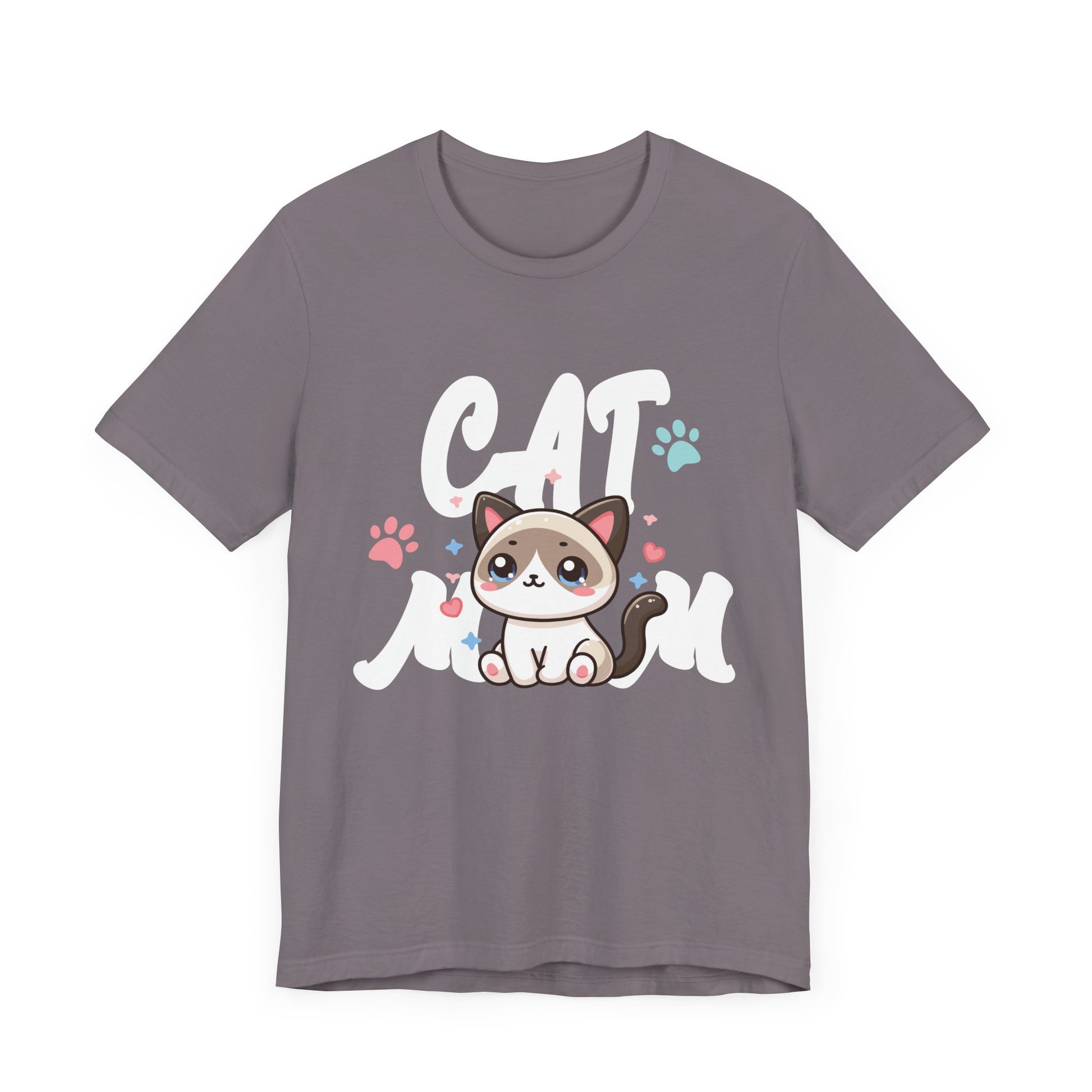 Cat Mom Vintage Distressed Design - Funny Cat Paw - Classic T-Shirt  Unisex Jersey Short Sleeve Tee