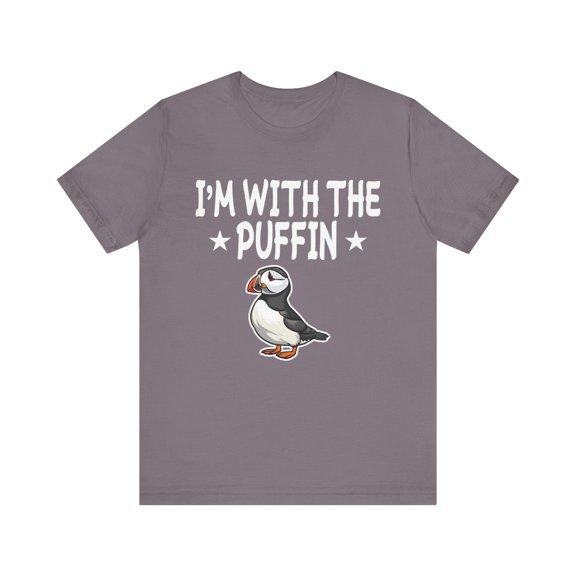 I'm With The Puffin Unisex Short Sleeve Tee - Funny Animal Graphic T-Shirt