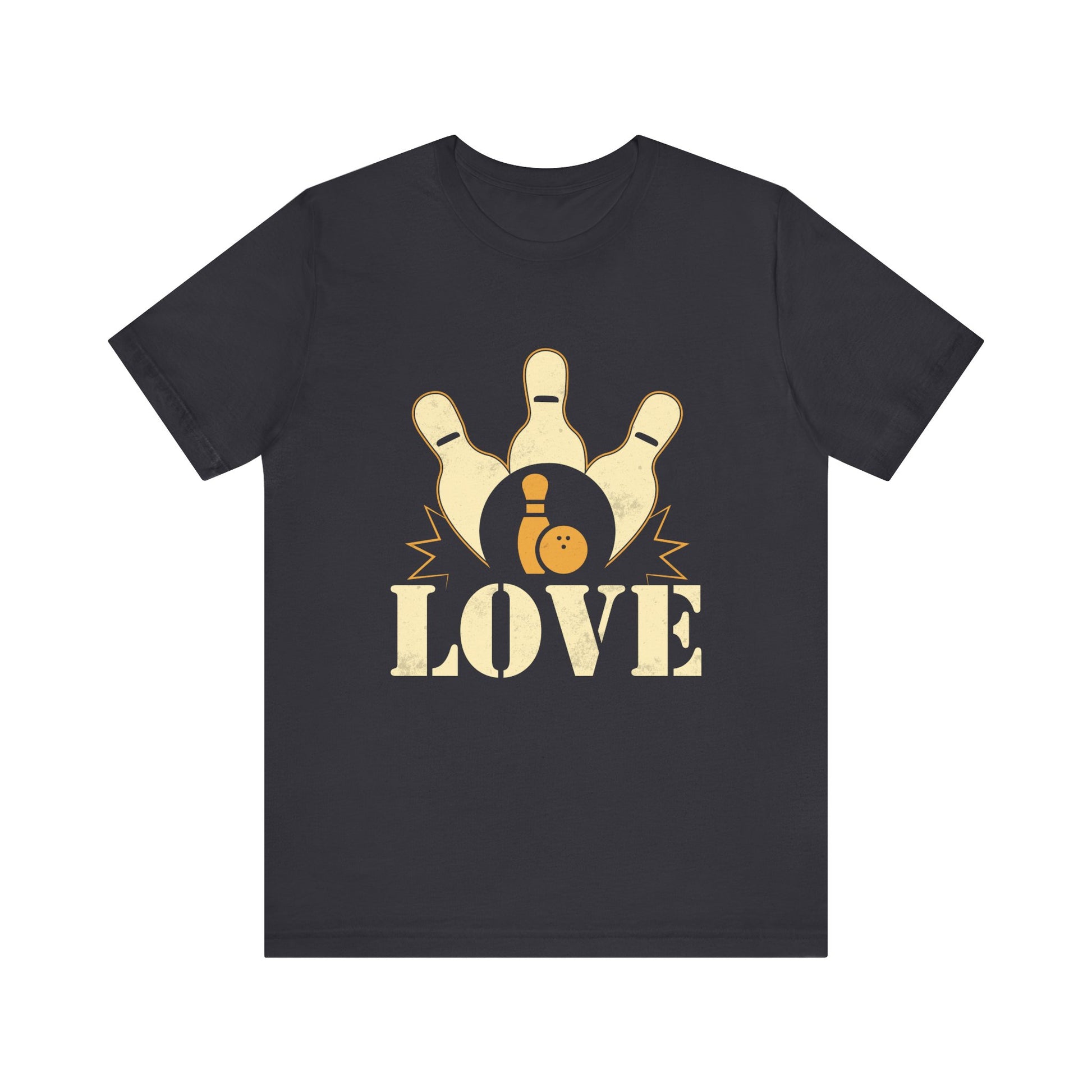 Bowling Love Unisex Tee, Perfect Gift for Bowlers, Casual Wear, Bowling League Shirt, Unique Bowling Apparel