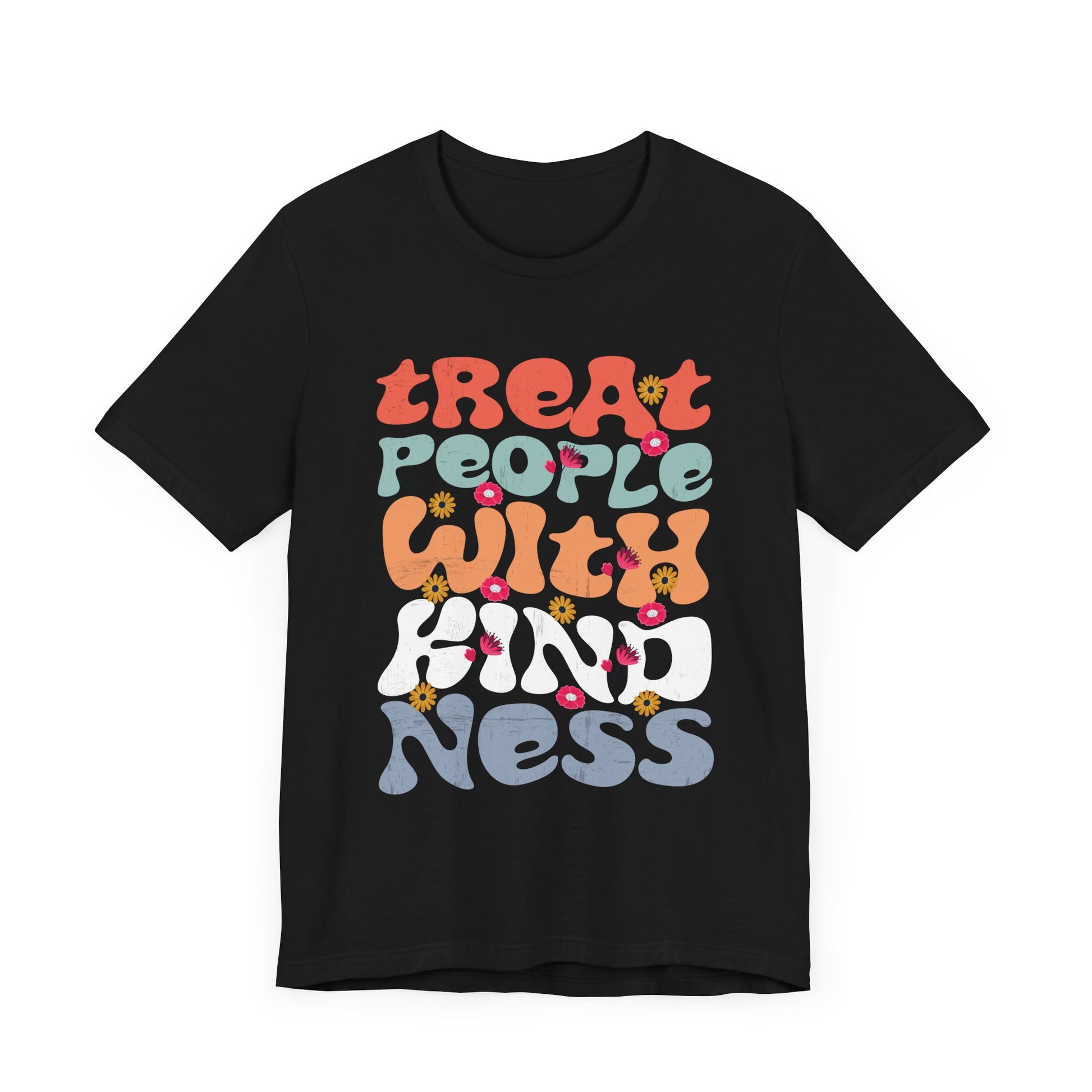 Tie Dye T-Shirt - Treat People With Kindness Hippie TPWK Trendy Unisex Tee