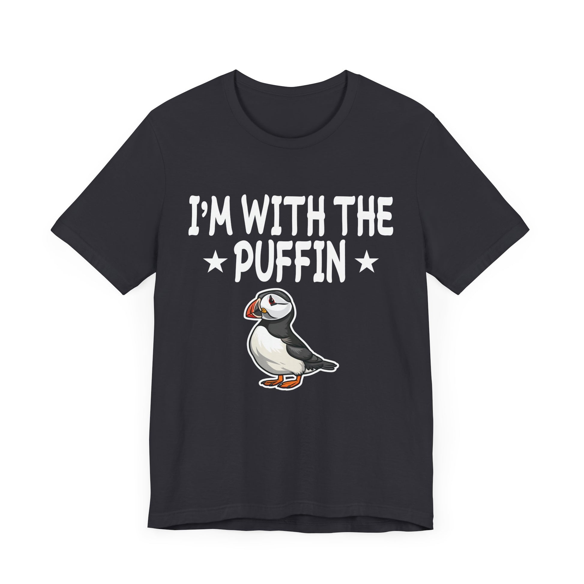 I'm With The Puffin Unisex Short Sleeve Tee - Funny Animal Graphic T-Shirt