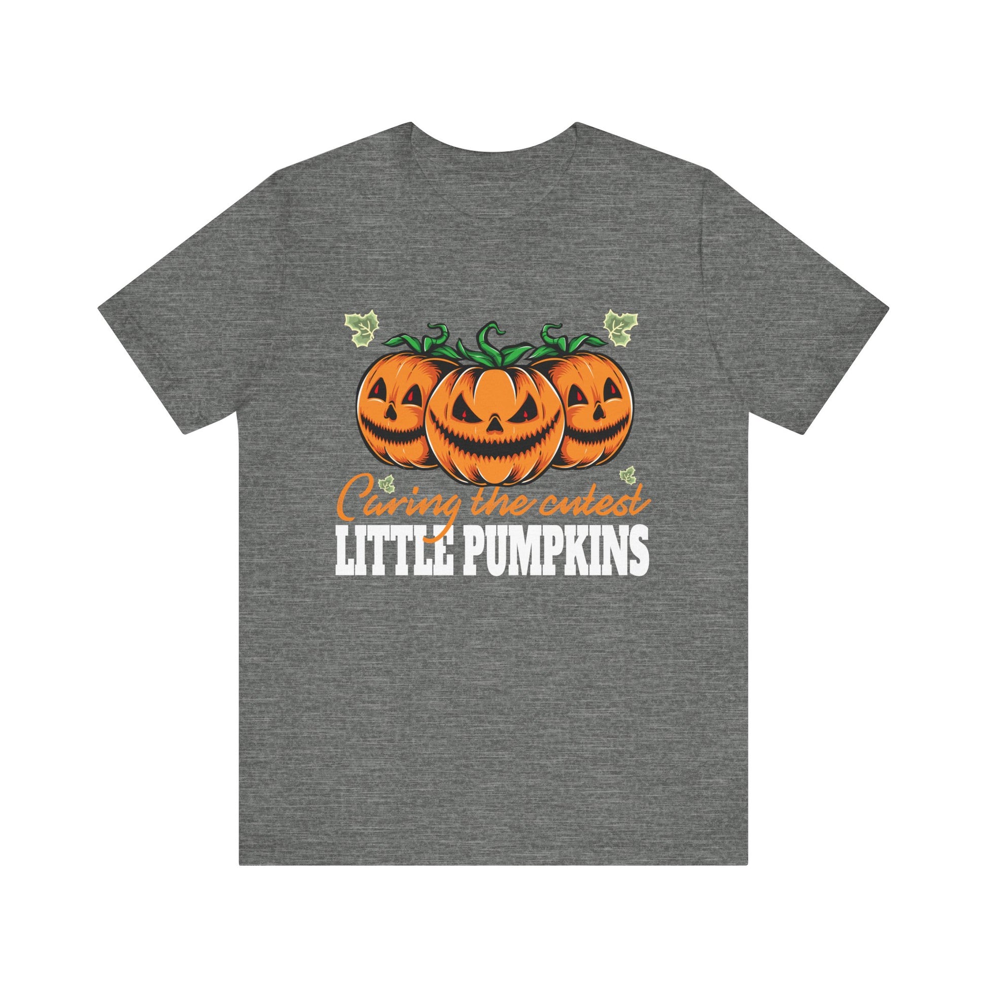 Cute Caring For the Cutest Little Pumpkins Nurse Halloween T-Shirt Unisex Tee