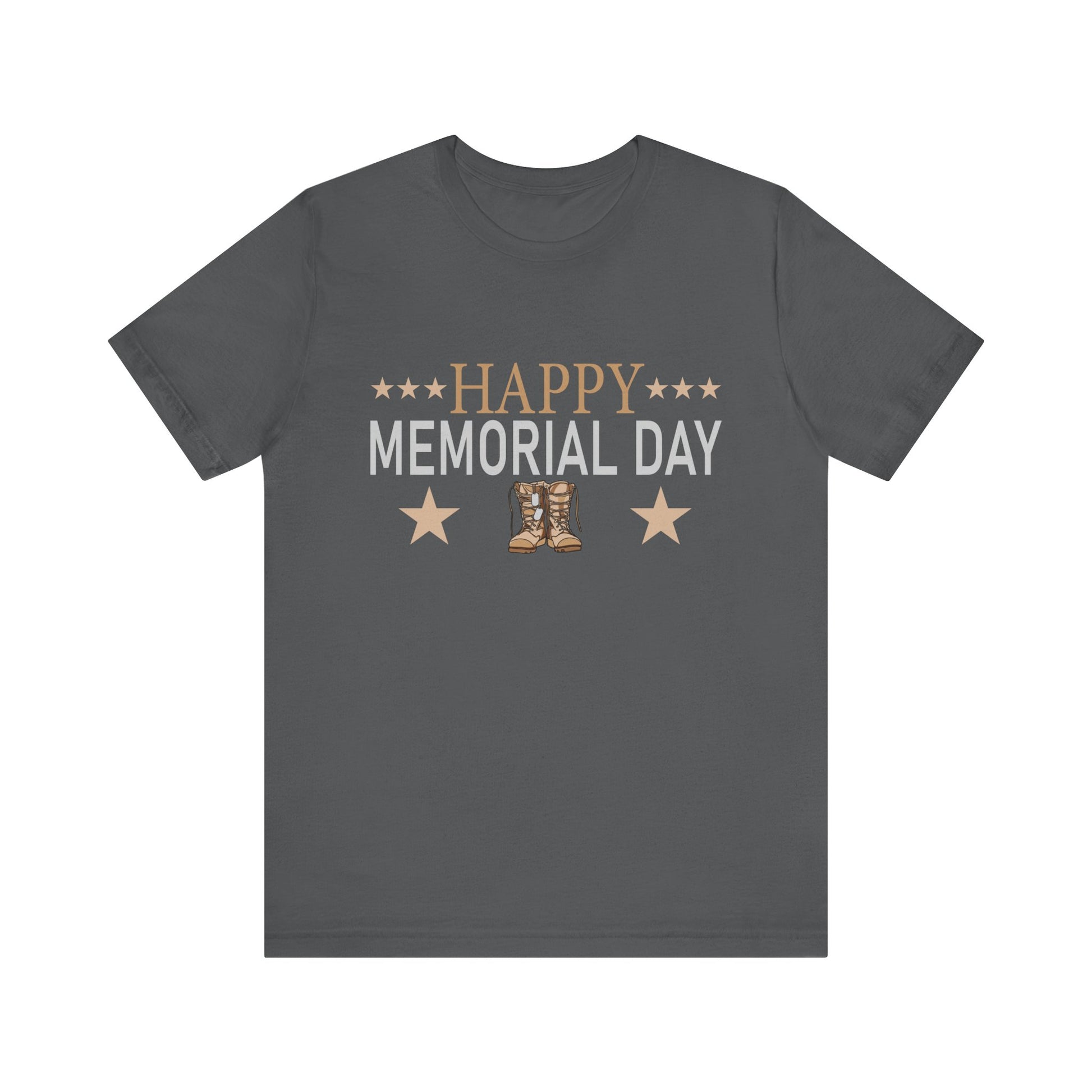 Happy Memorial Day Unisex Tee - Comfy Jersey Shirt for Celebrating Heroes