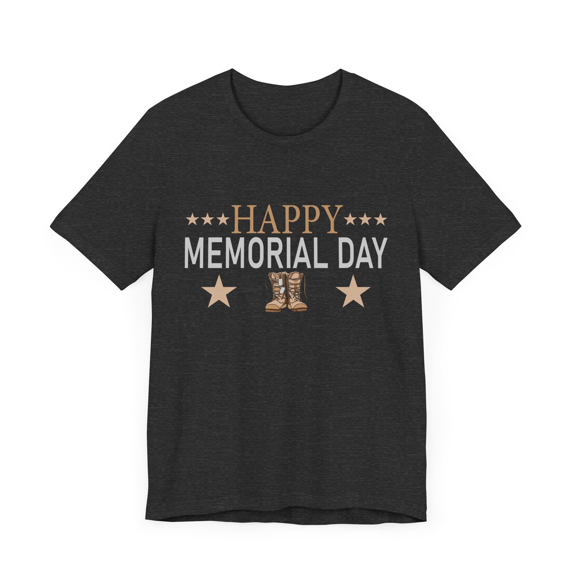 Happy Memorial Day Unisex Tee - Comfy Jersey Shirt for Celebrating Heroes