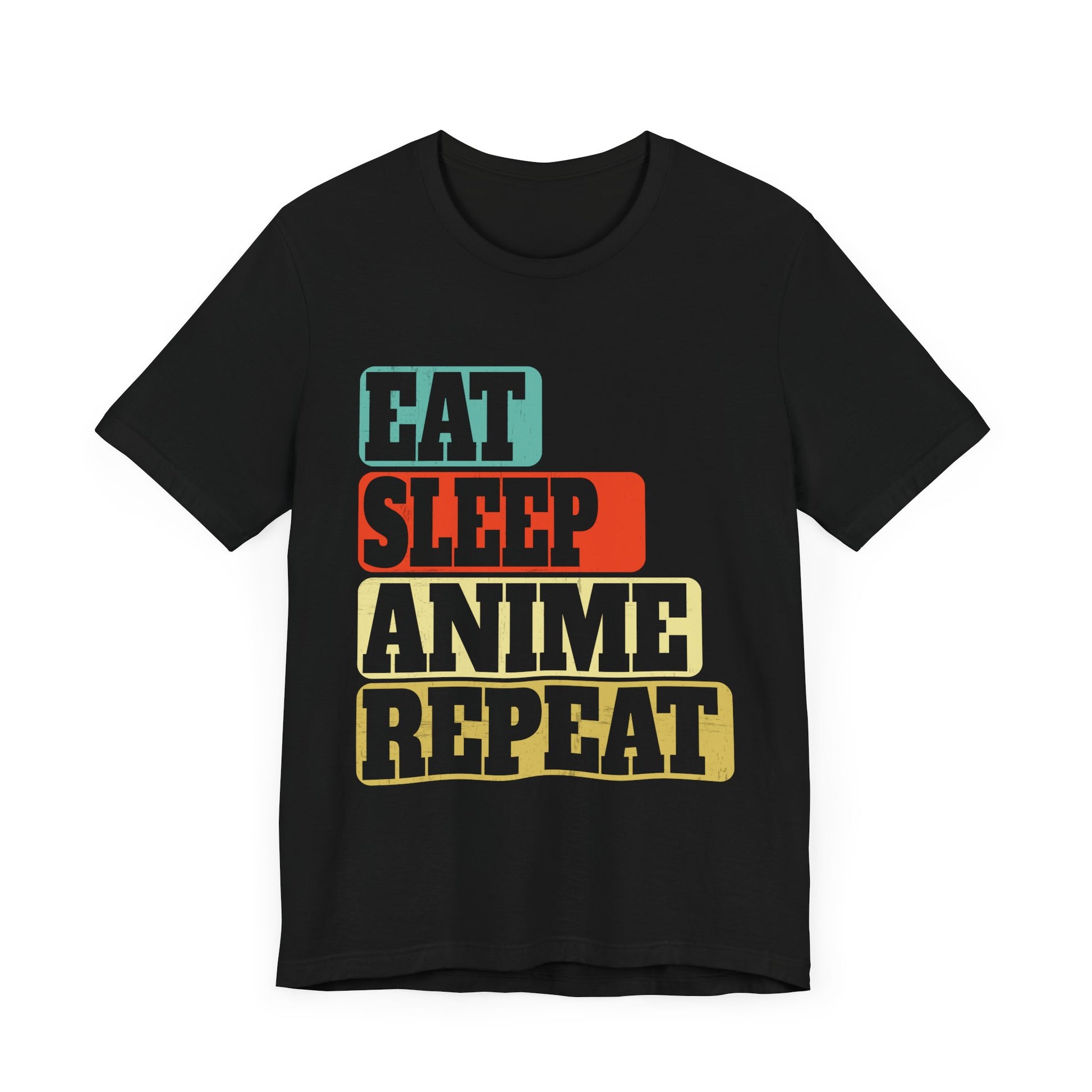 Eat Sleep Anime Repeat Ramen Kawaii Japanese Manga Lovers T-Shirt  Unisex Jersey Short Sleeve Tee