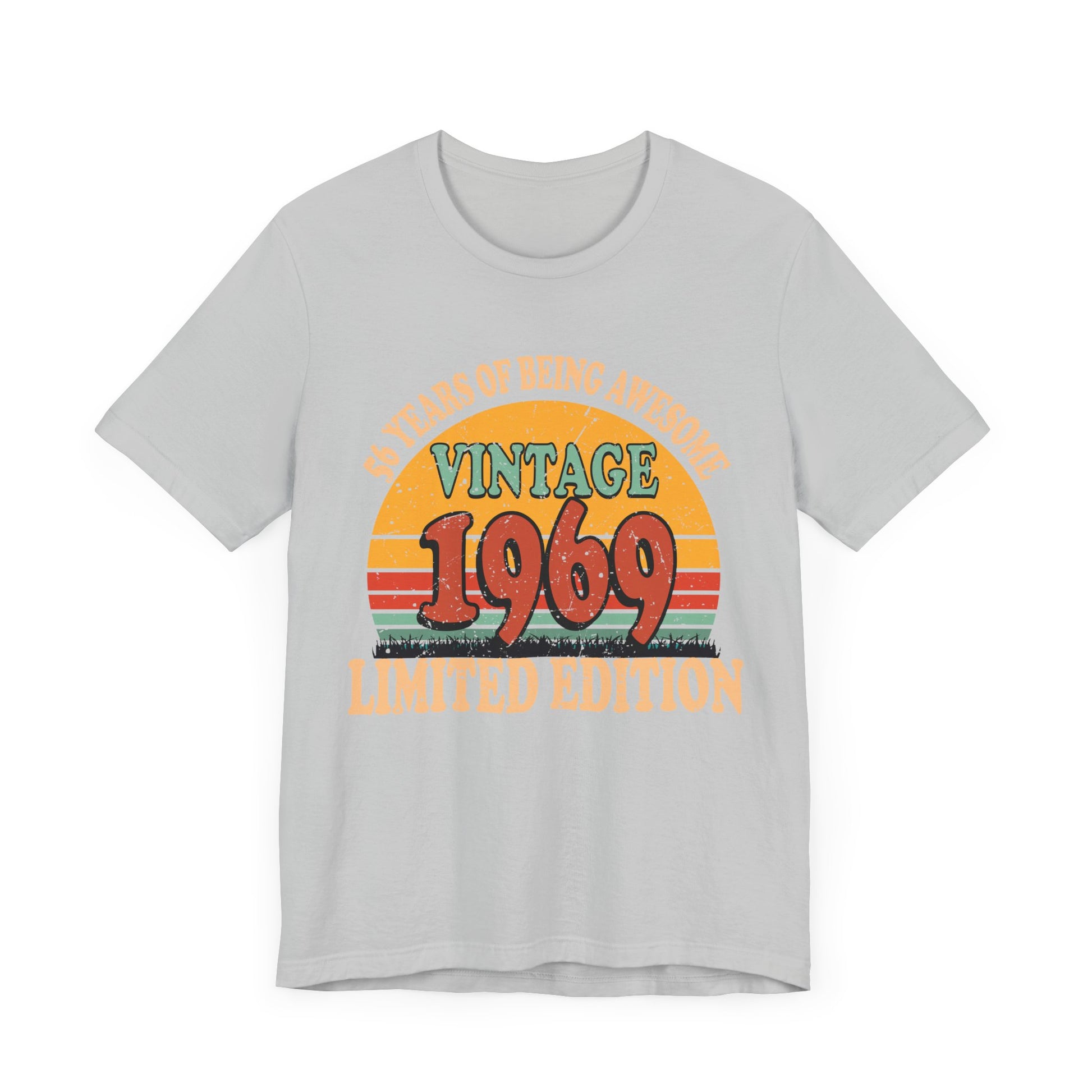 Turning 56 Birthday Decorations Men 56th BDay 1969 Birthday T-Shirt Unisex Jersey Short Sleeve Tee