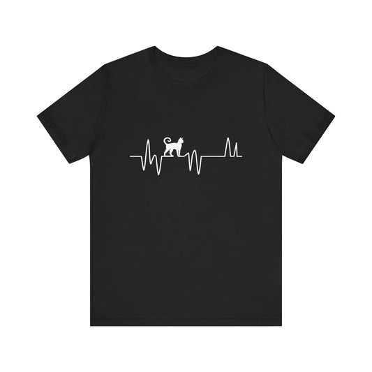 Dog Lover Heartbeat Tee - Unisex Jersey Short Sleeve T-Shirt