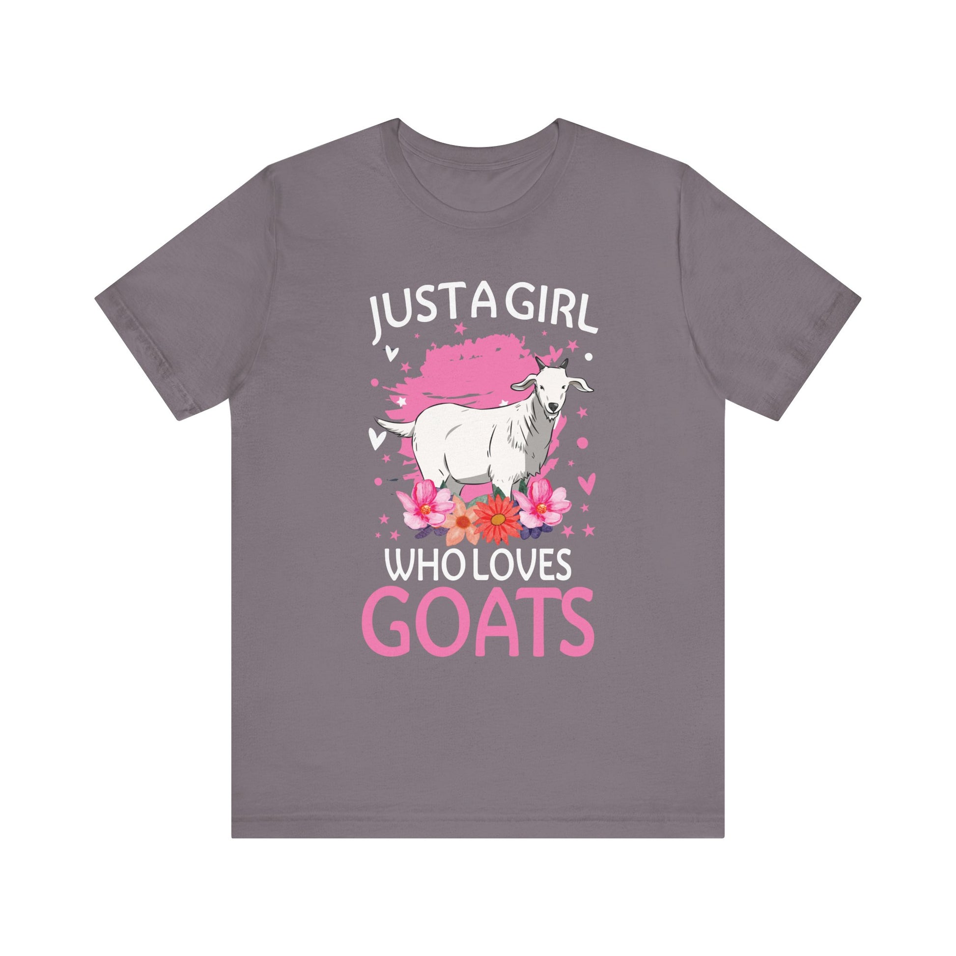 Goat Shirt Just A Girl Who Loves Goats Lover Kids Boy T-Shir Unisex Jersey Short Sleeve Tee