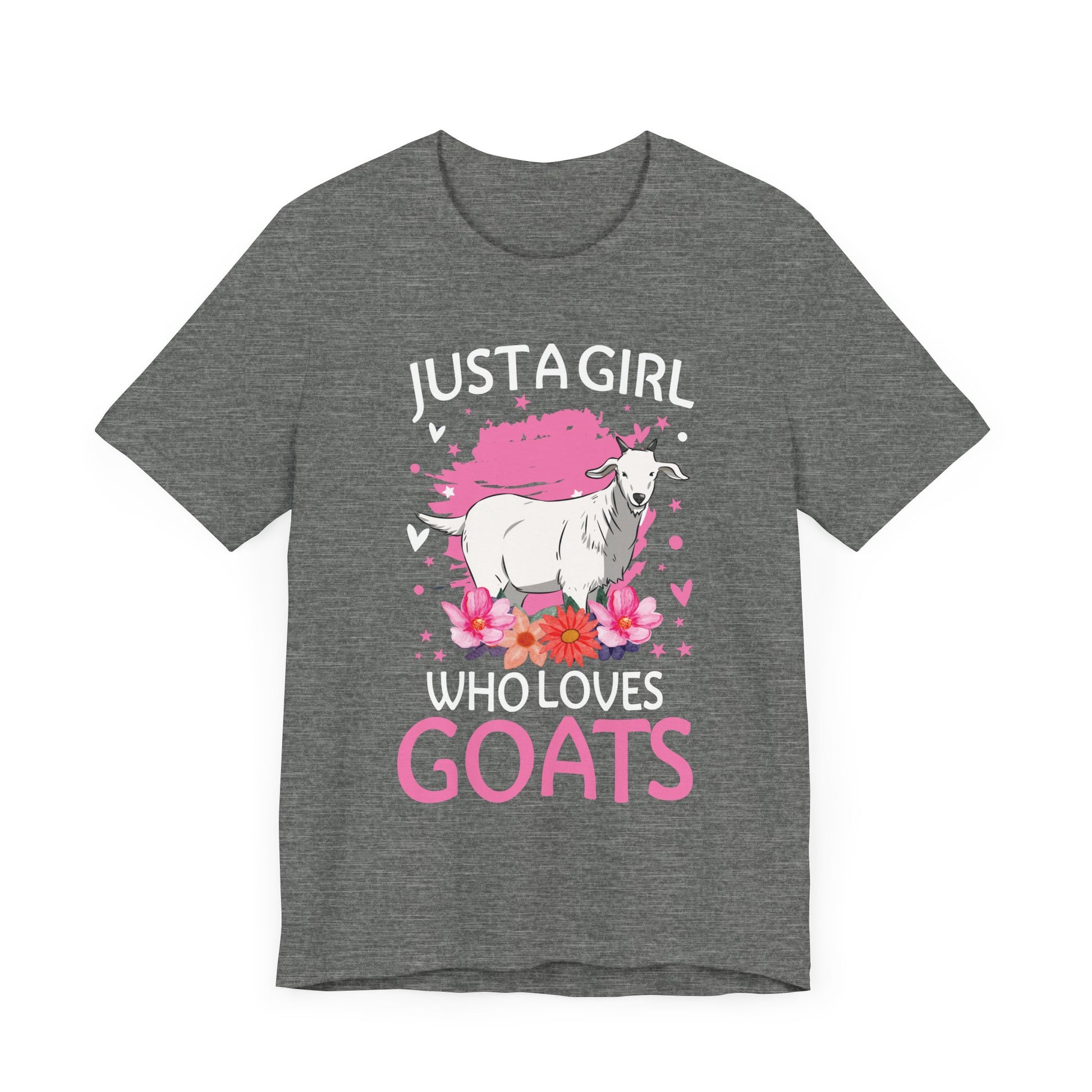 Goat Shirt Just A Girl Who Loves Goats Lover Kids Boy T-Shir Unisex Jersey Short Sleeve Tee