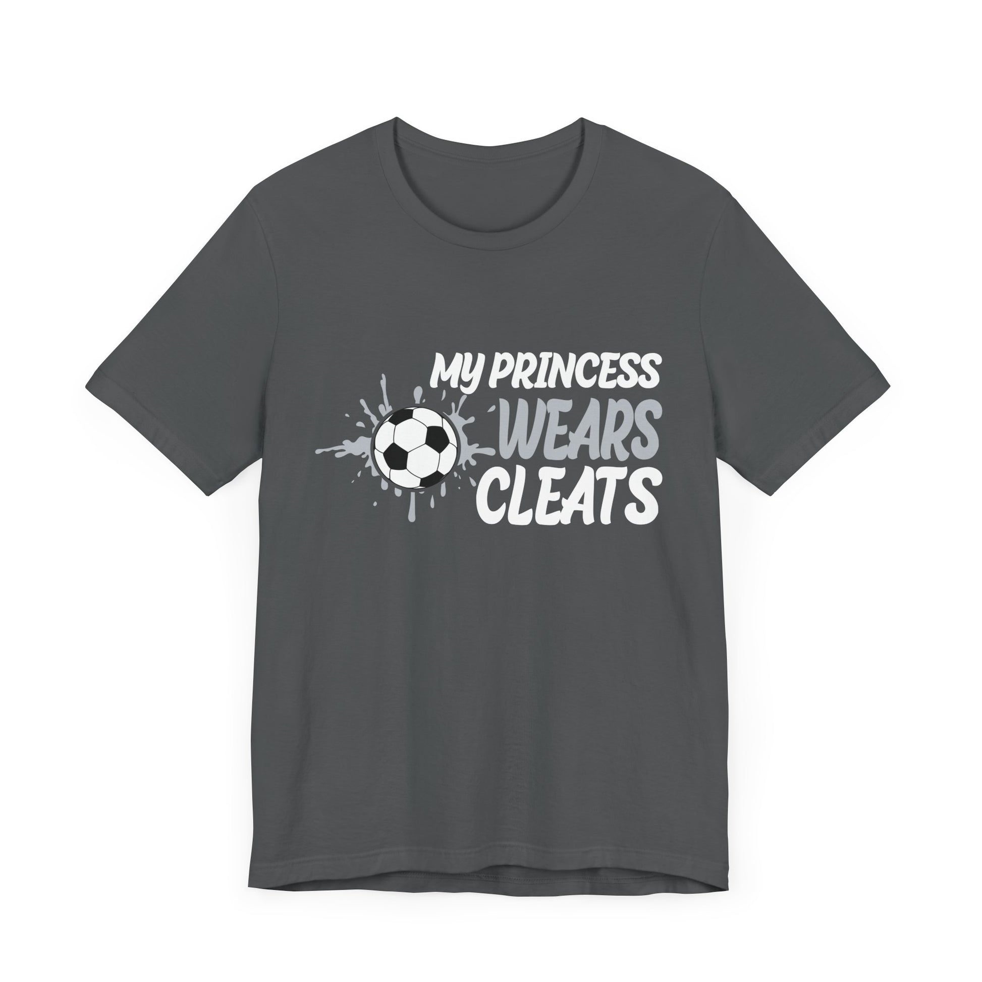Soccer Princess Tee, Youth Soccer Shirt, Unisex Sports T-Shirt, Cute Sportswear for Girls, Gift for Soccer Fans, Kids Athletic Top