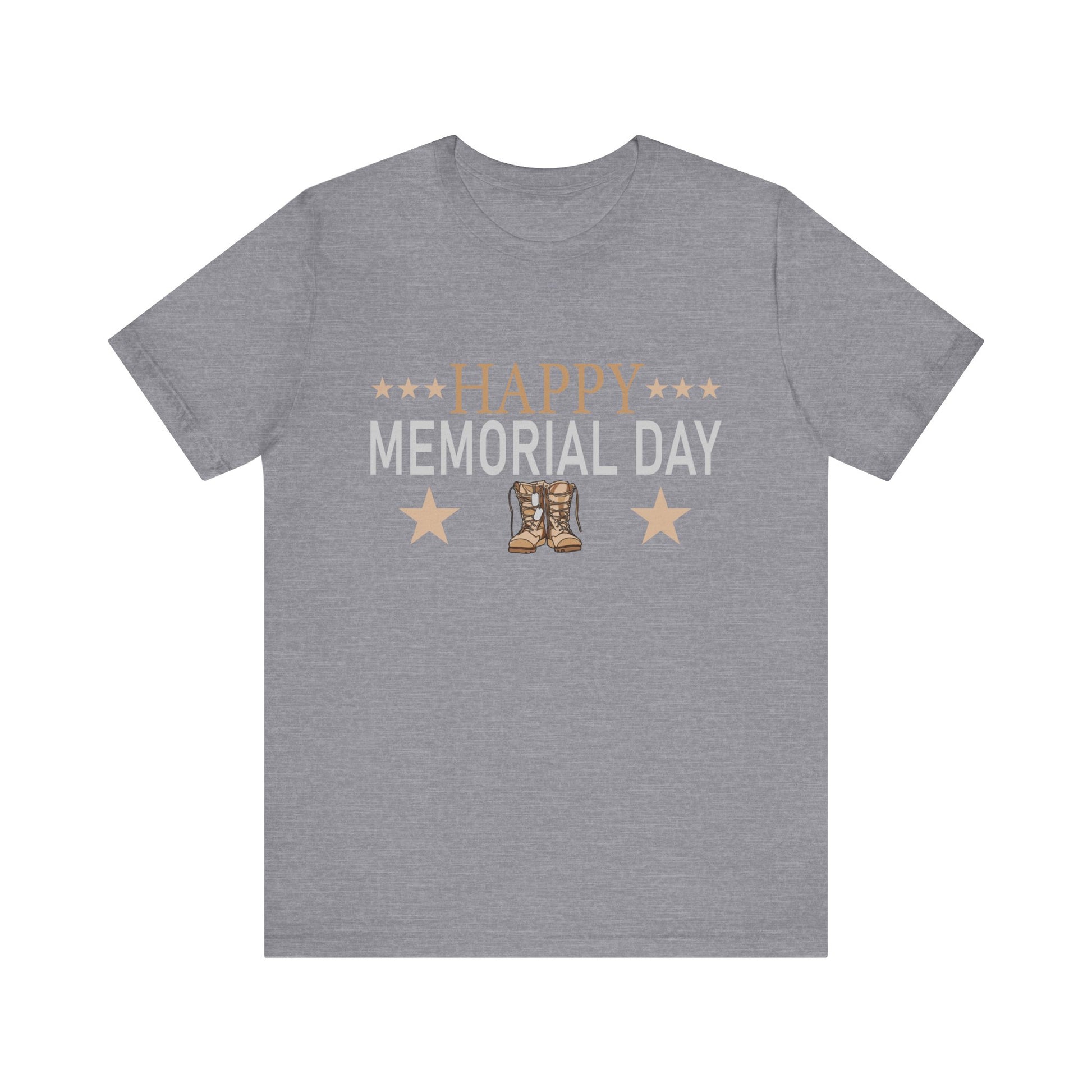 Happy Memorial Day Unisex Tee - Comfy Jersey Shirt for Celebrating Heroes