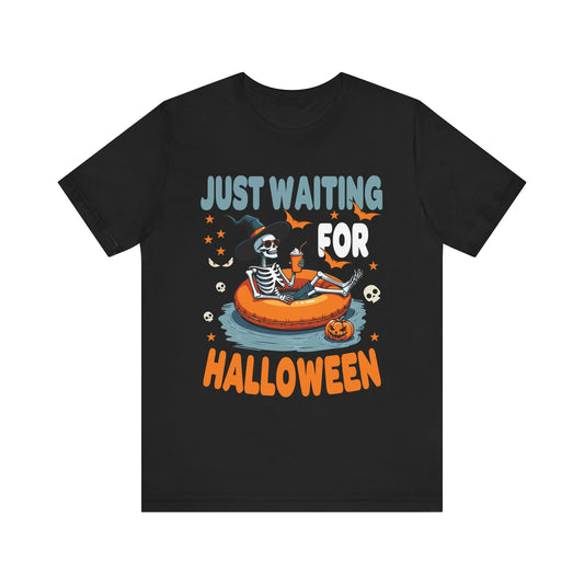 "Just Waiting for Halloween" Unisex Jersey Tee
