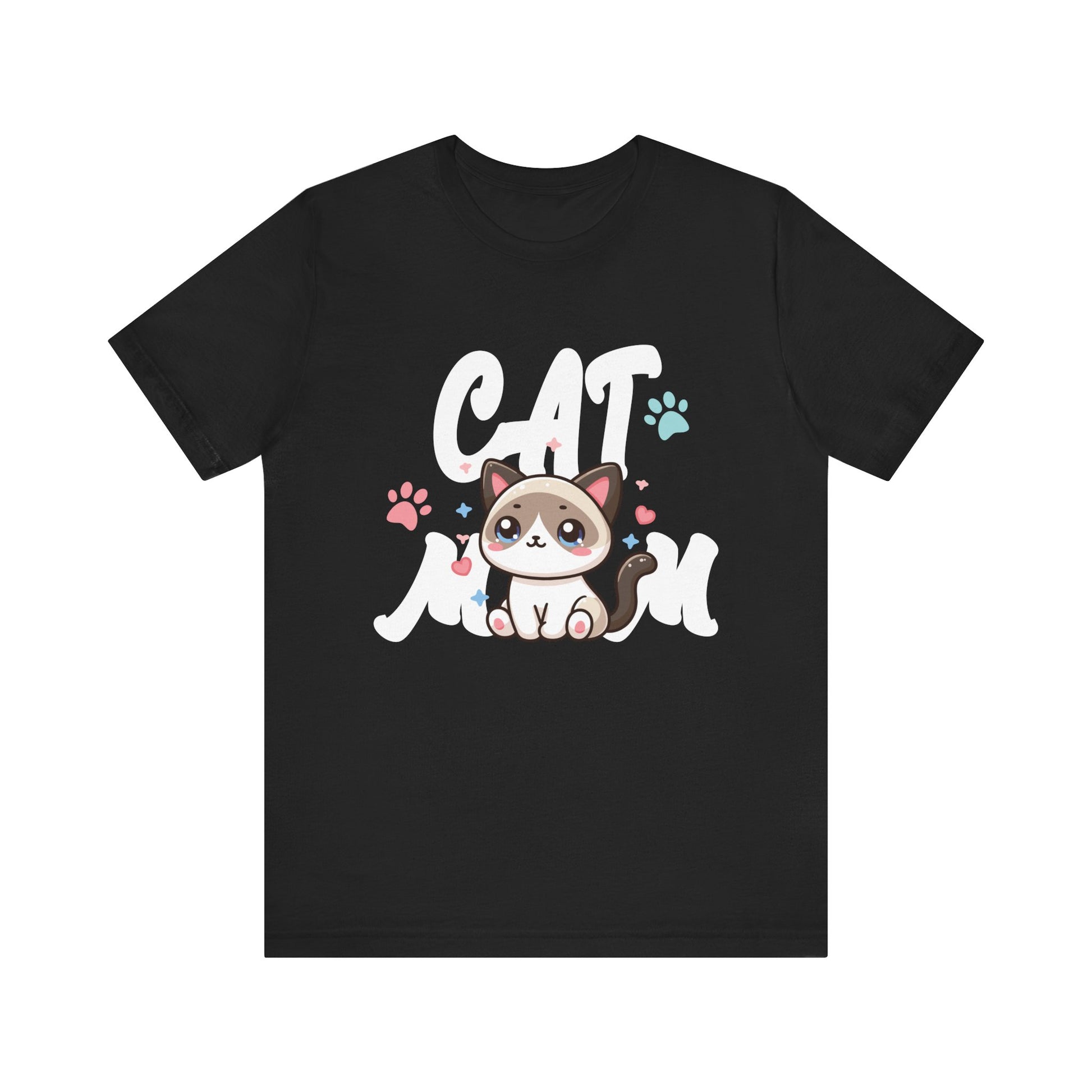 Cat Mom Vintage Distressed Design - Funny Cat Paw - Classic T-Shirt  Unisex Jersey Short Sleeve Tee