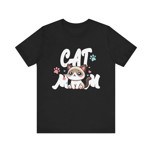 Cat Mom Vintage Distressed Design - Funny Cat Paw - Classic T-Shirt  Unisex Jersey Short Sleeve Tee