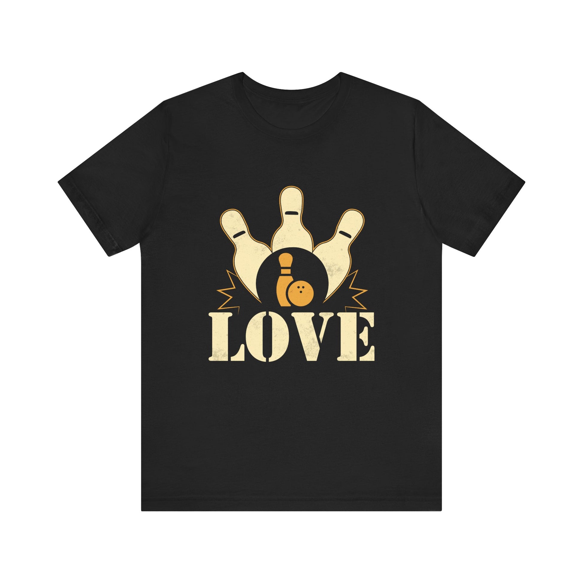 Bowling Love Unisex Tee, Perfect Gift for Bowlers, Casual Wear, Bowling League Shirt, Unique Bowling Apparel