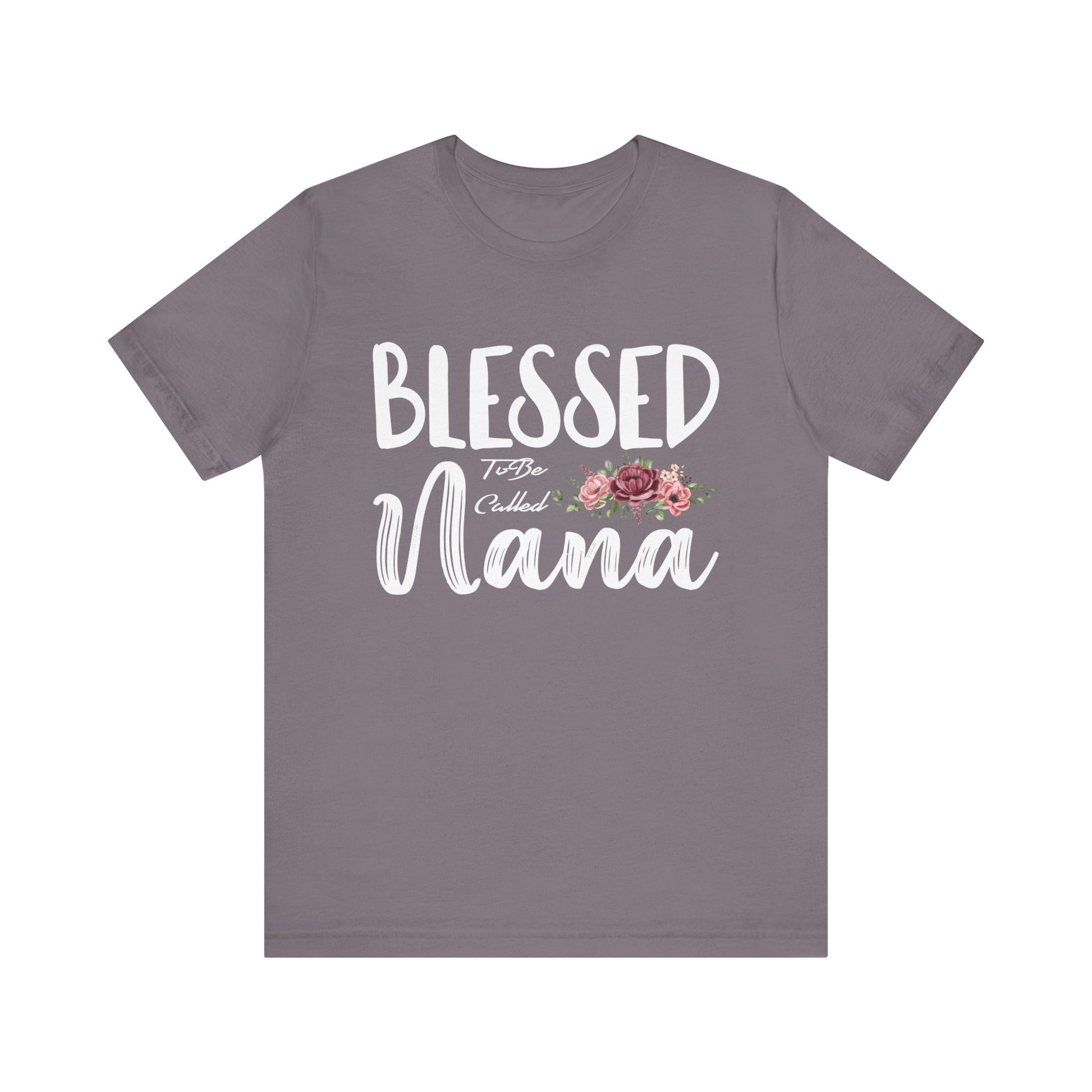 Blessed To Be Nana Women Grandma Mother_s Day Christmas Unisex Jersey Short Sleeve Tee - Perfect Gift for Grandmothers