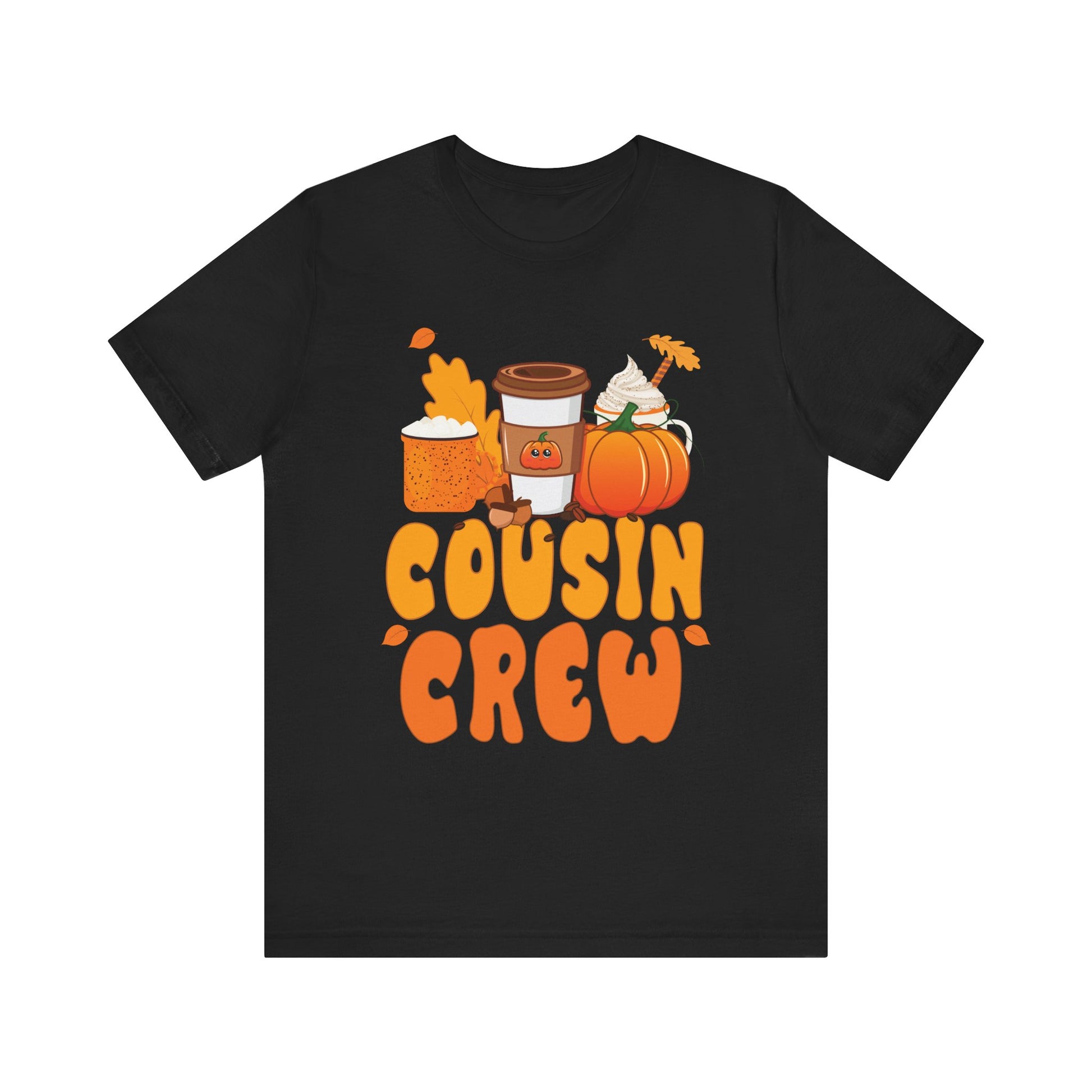 Cousin Crew Halloween Pumpkin Latte Coffee Lover Fall Season Unisex T-Shirt