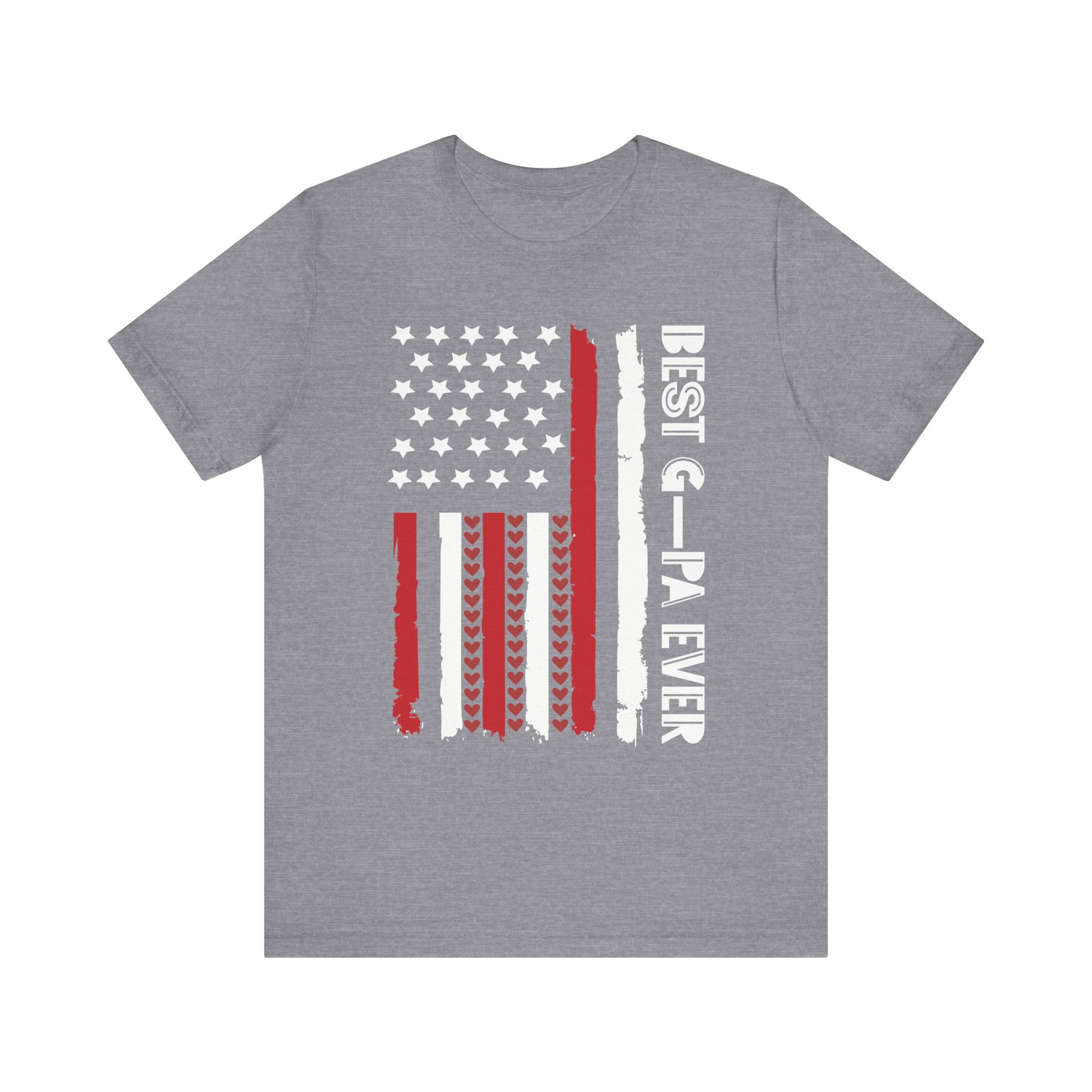 Patriotic Unisex Jersey Tee - 'Best Grandpa Ever' Design