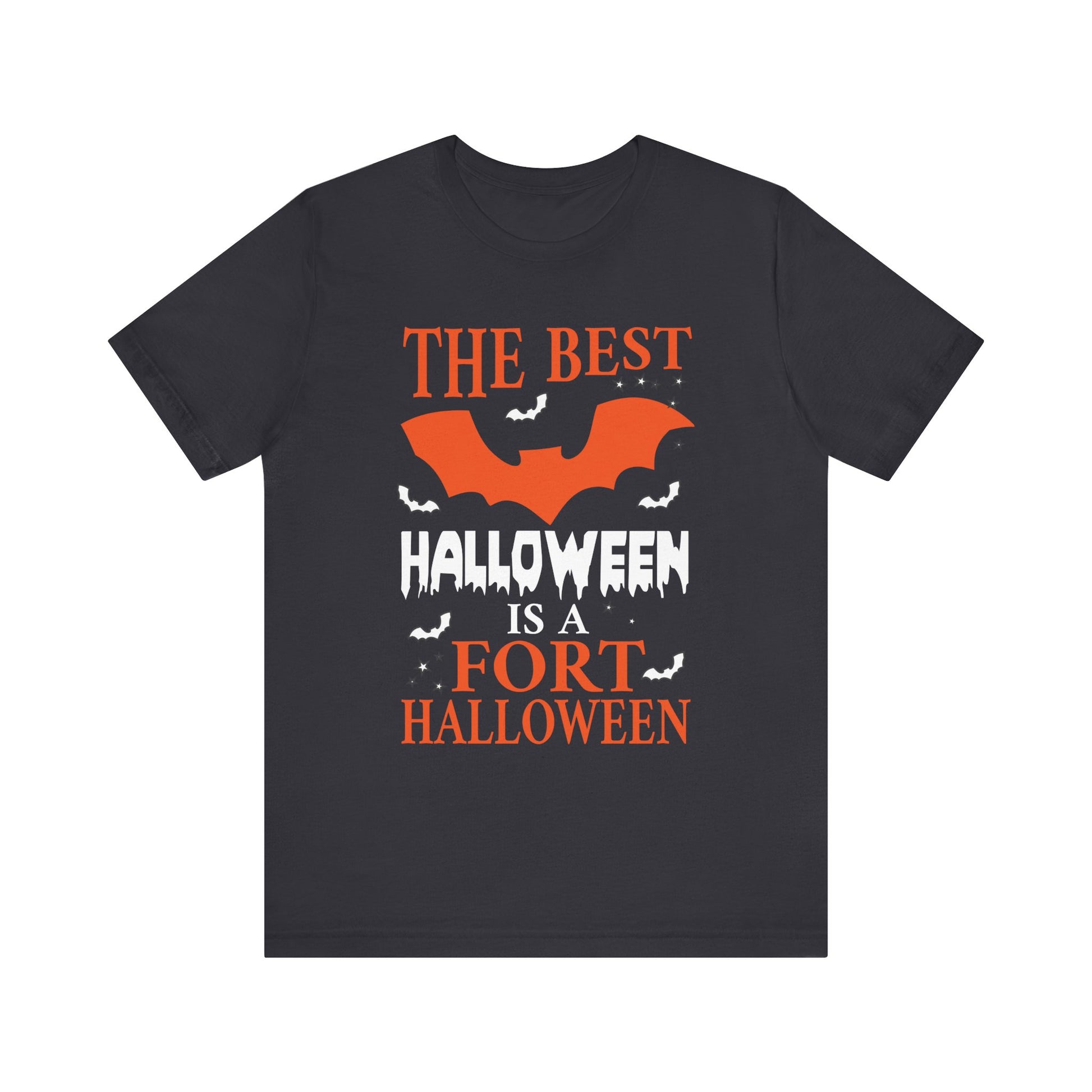Best Halloween is a Fort Halloween Camping Spooky Pumpkin Unisex Jersey Short Sleeve Tee