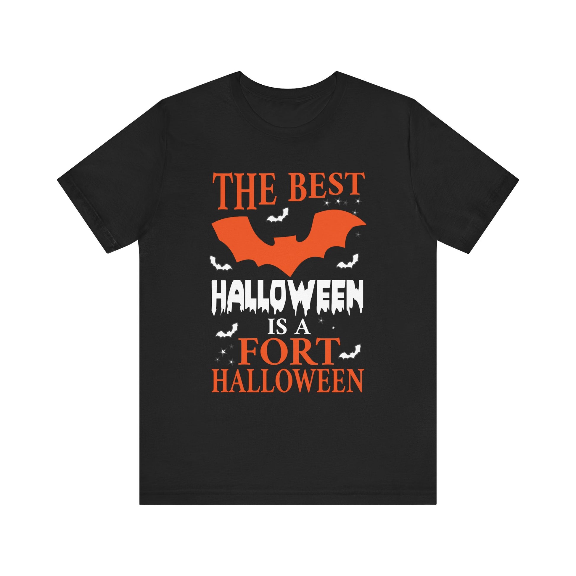 Best Halloween is a Fort Halloween Camping Spooky Pumpkin Unisex Jersey Short Sleeve Tee