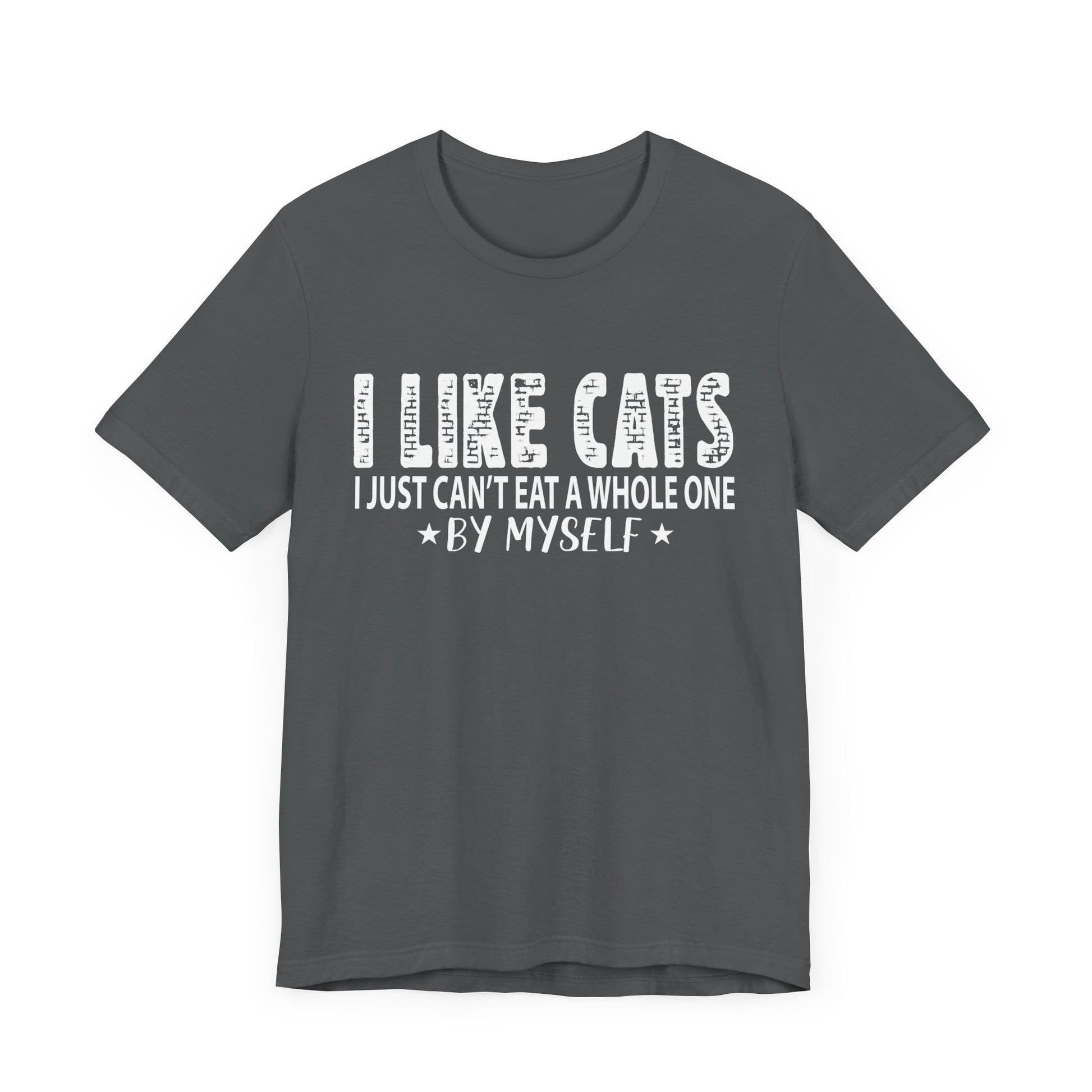 Cat Lover Tee - 'I Like Cats, I Just Can't Eat a Whole One By Myself'