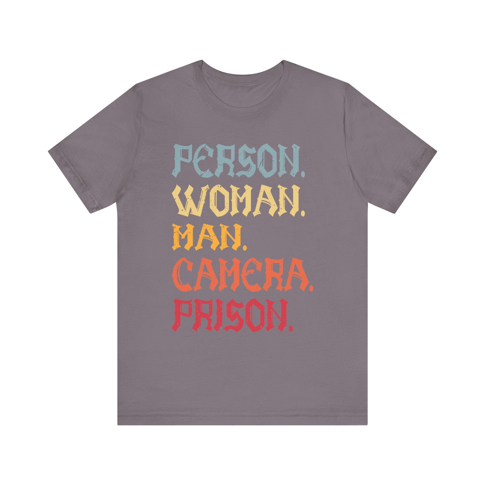 Person Woman Man Camera Prison T-Shirt  Unisex Jersey Short Sleeve Tee