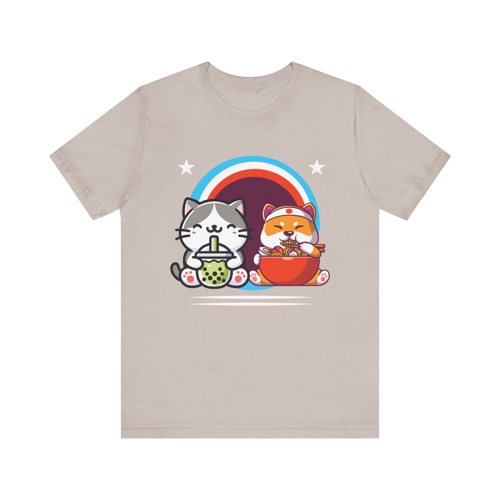 Cute Cat Graphic Tee - Fun & Whimsical Unisex Jersey Shirt