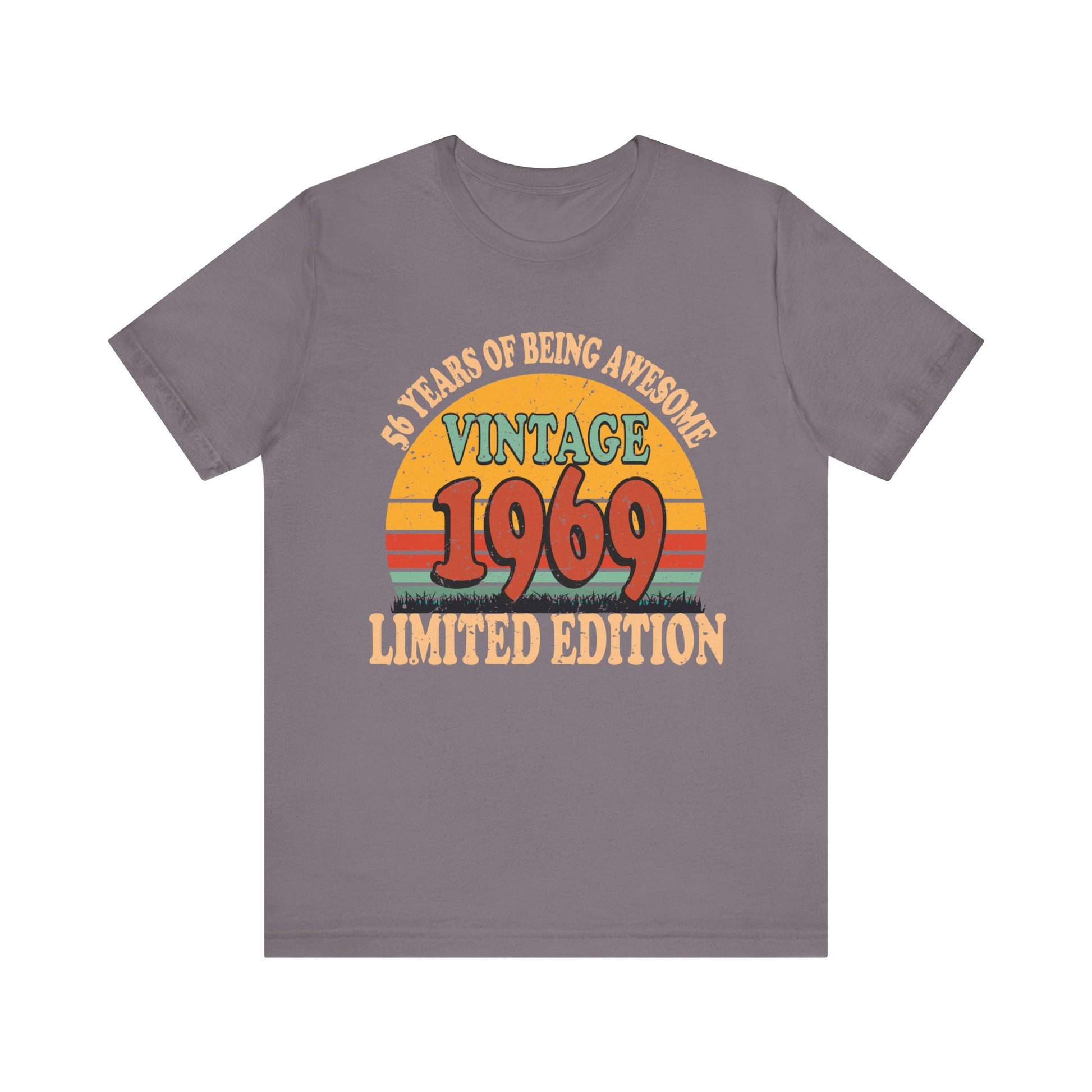 Turning 56 Birthday Decorations Men 56th BDay 1969 Birthday T-Shirt Unisex Jersey Short Sleeve Tee