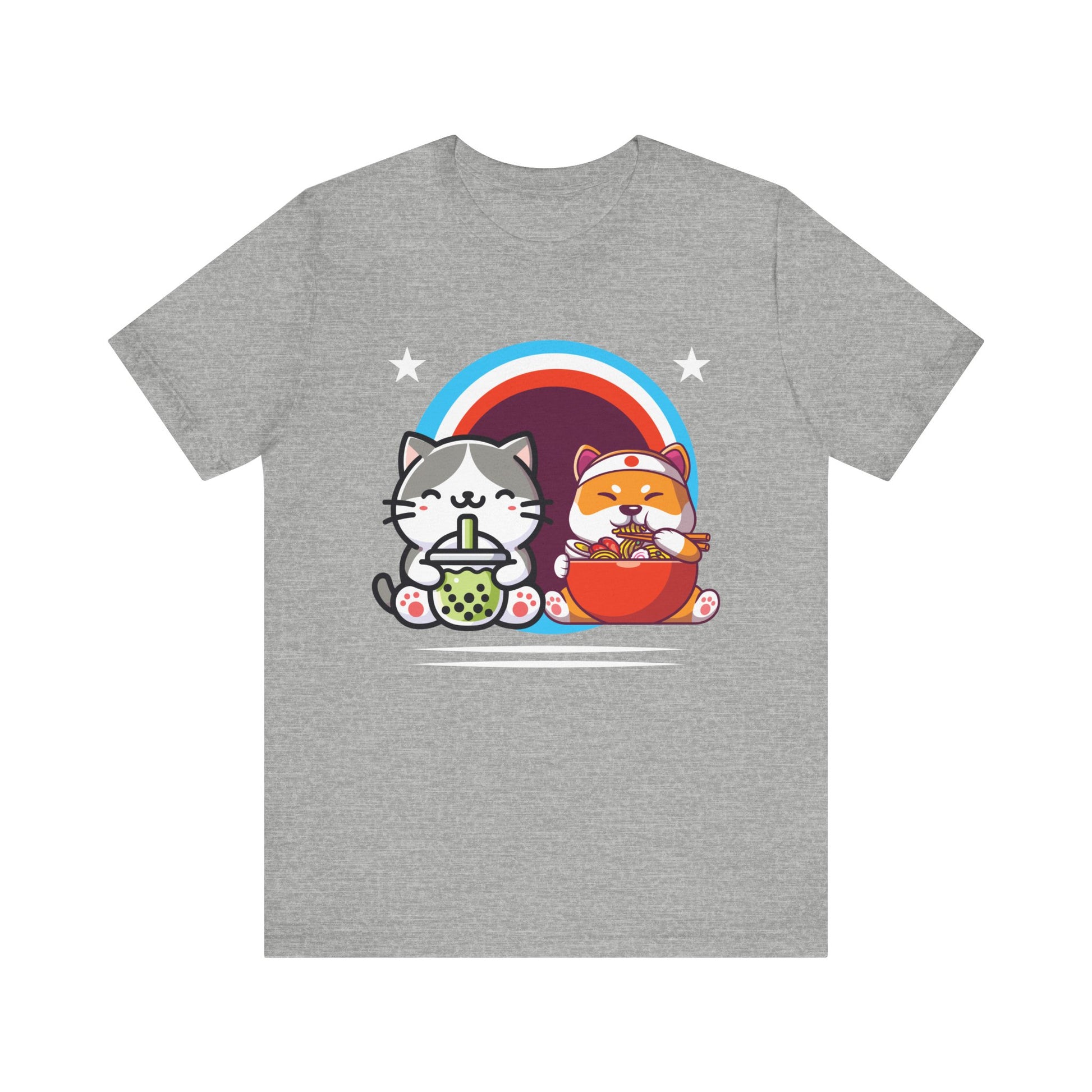 Cute Cat Graphic Tee - Fun & Whimsical Unisex Jersey Shirt