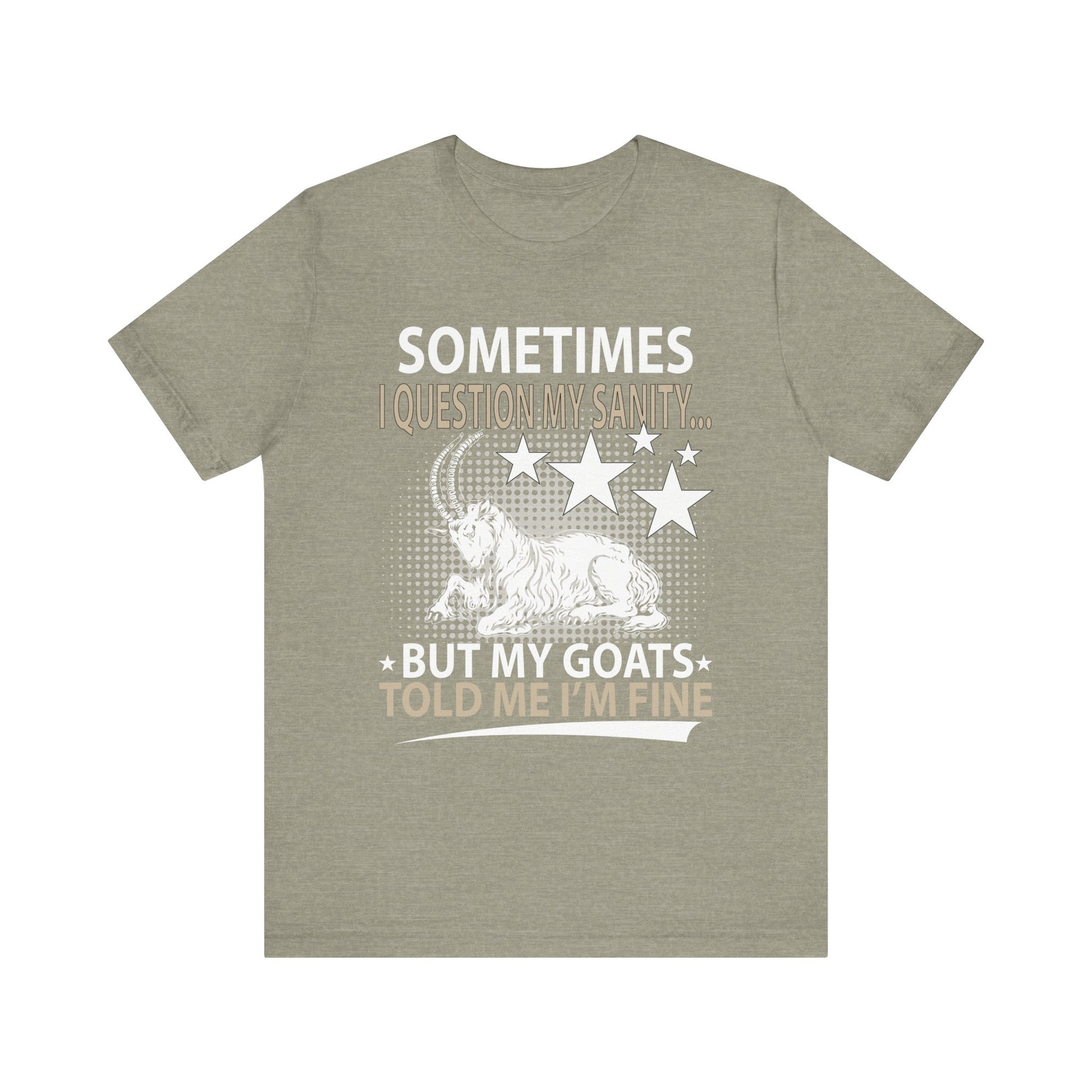 Funny Goat Theme Tee, Quirky Animal Lover Shirt, Gift for Goat Owners, Humor Tee, Perfect for Birthdays