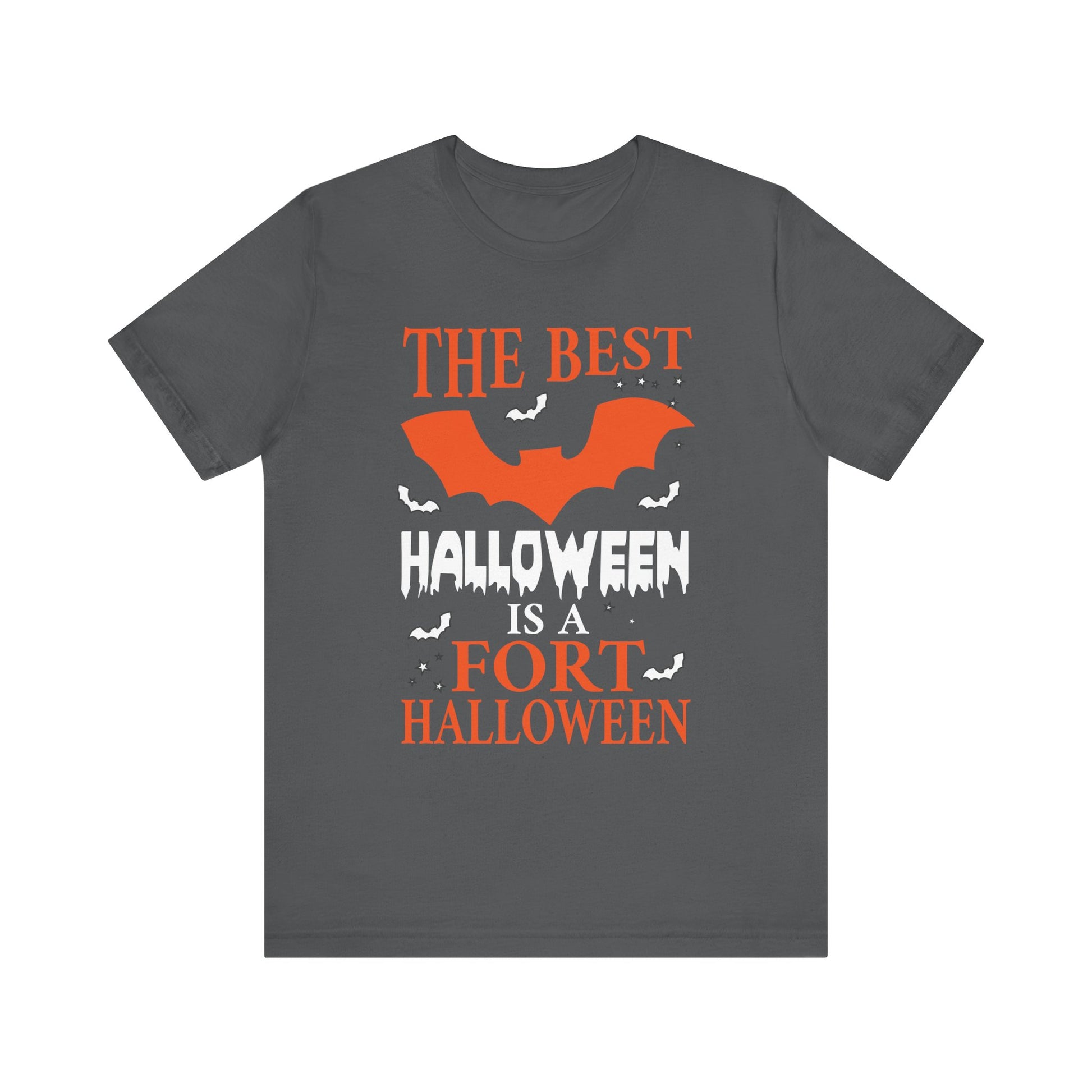 Best Halloween is a Fort Halloween Camping Spooky Pumpkin Unisex Jersey Short Sleeve Tee