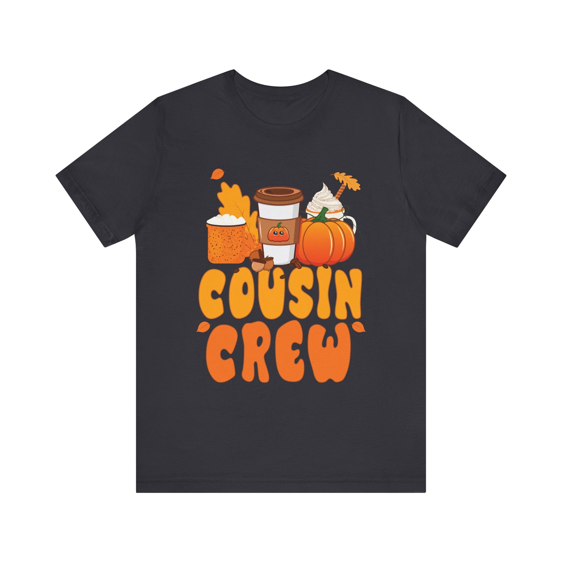 Cousin Crew Halloween Pumpkin Latte Coffee Lover Fall Season Unisex T-Shirt