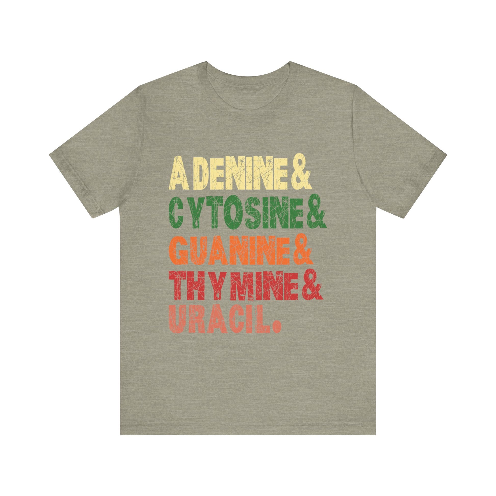 Nucleobases Biology Teacher DNA Biologist  Unisex Jersey Short Sleeve Tee
