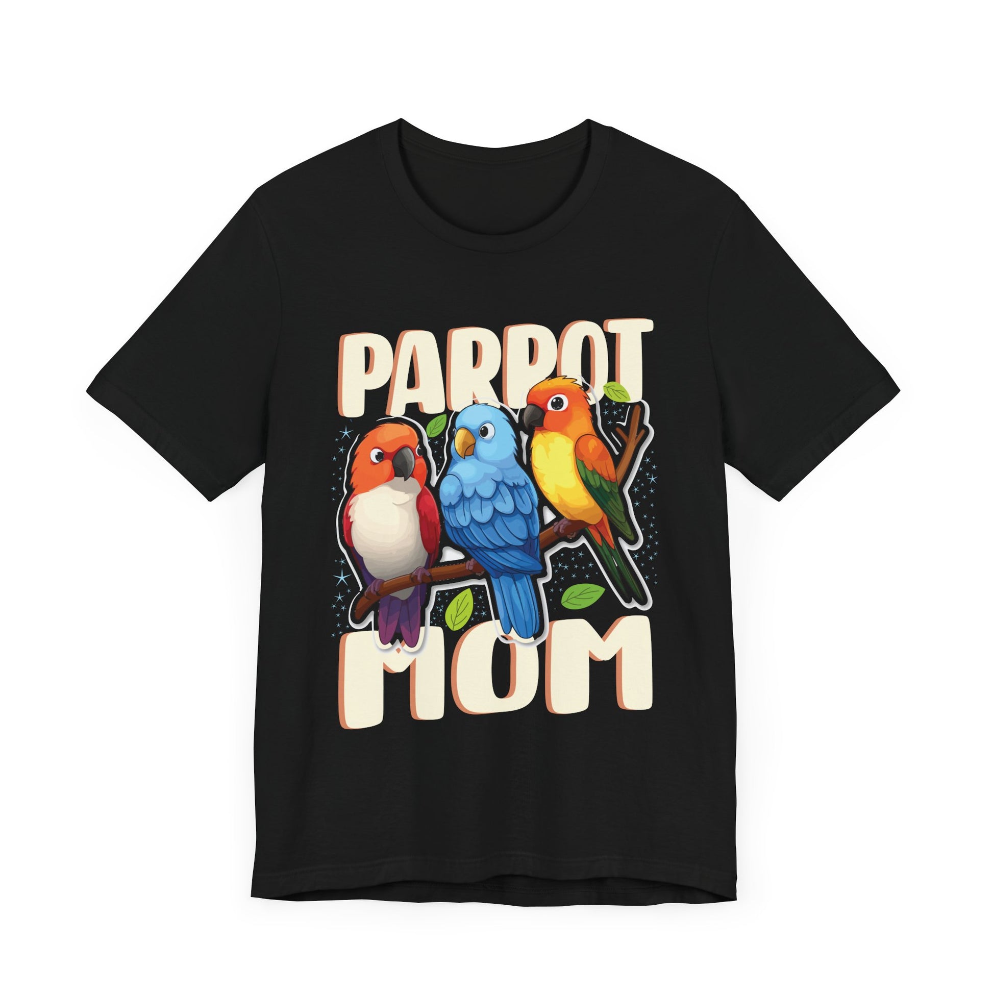 Parrot Mom Tee - Fun Unisex Jersey Short Sleeve Shirt for Bird Lovers